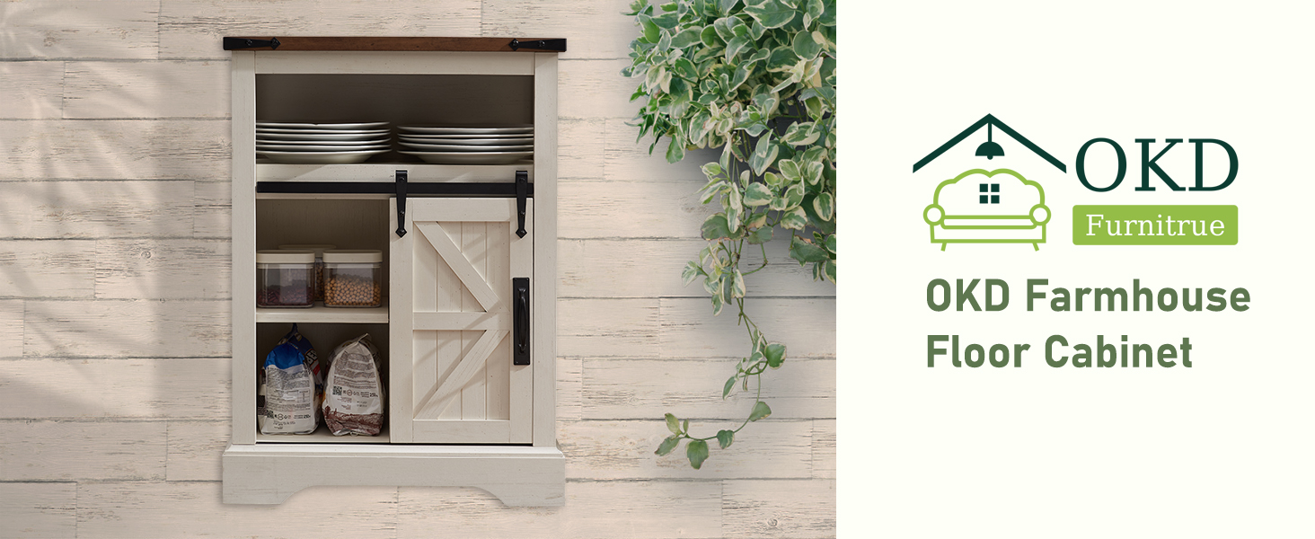 OKD farmhouse floor cabinet