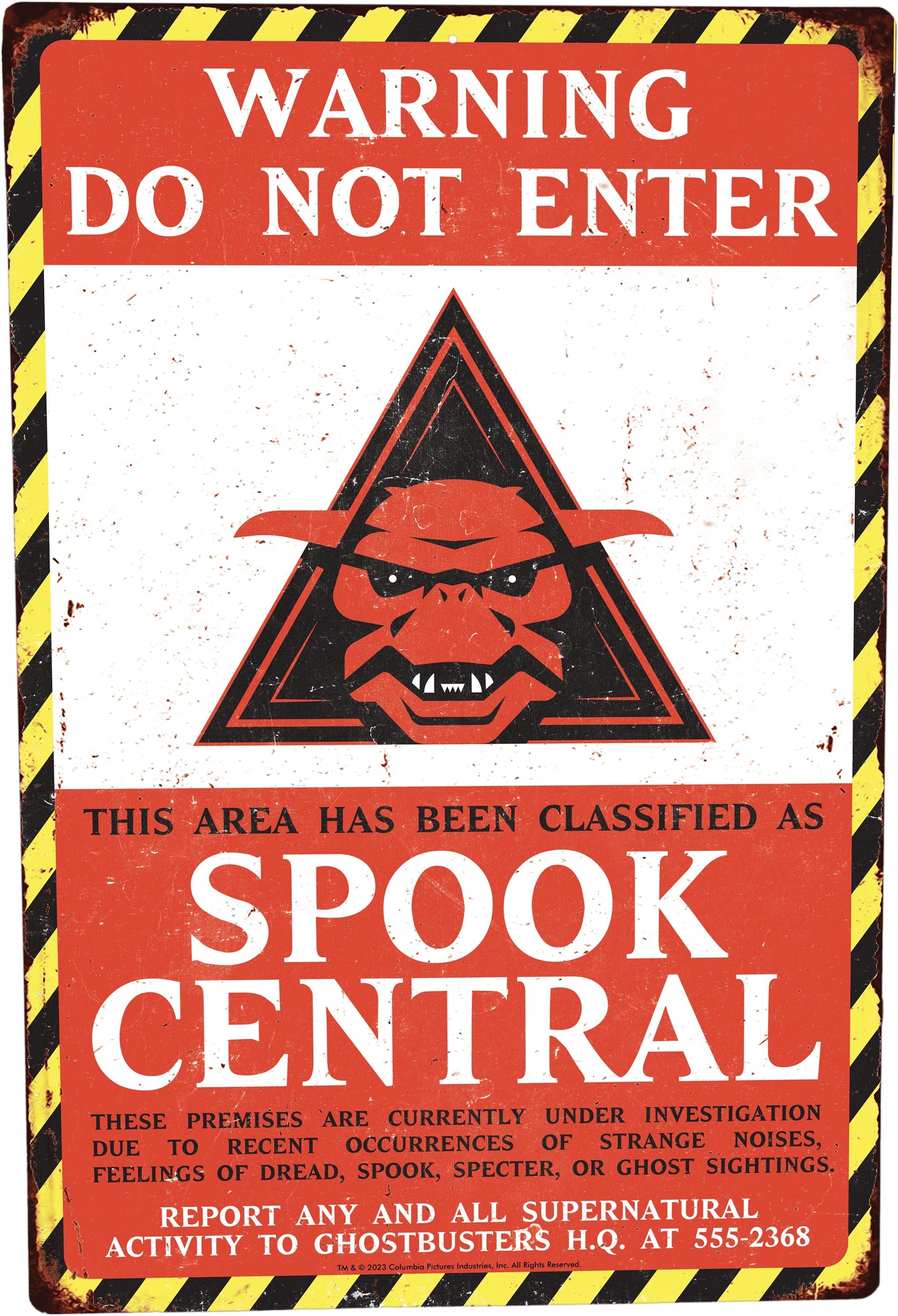 Ghostbusters Spook Central Metal Sign、mySite、hgirdovlk