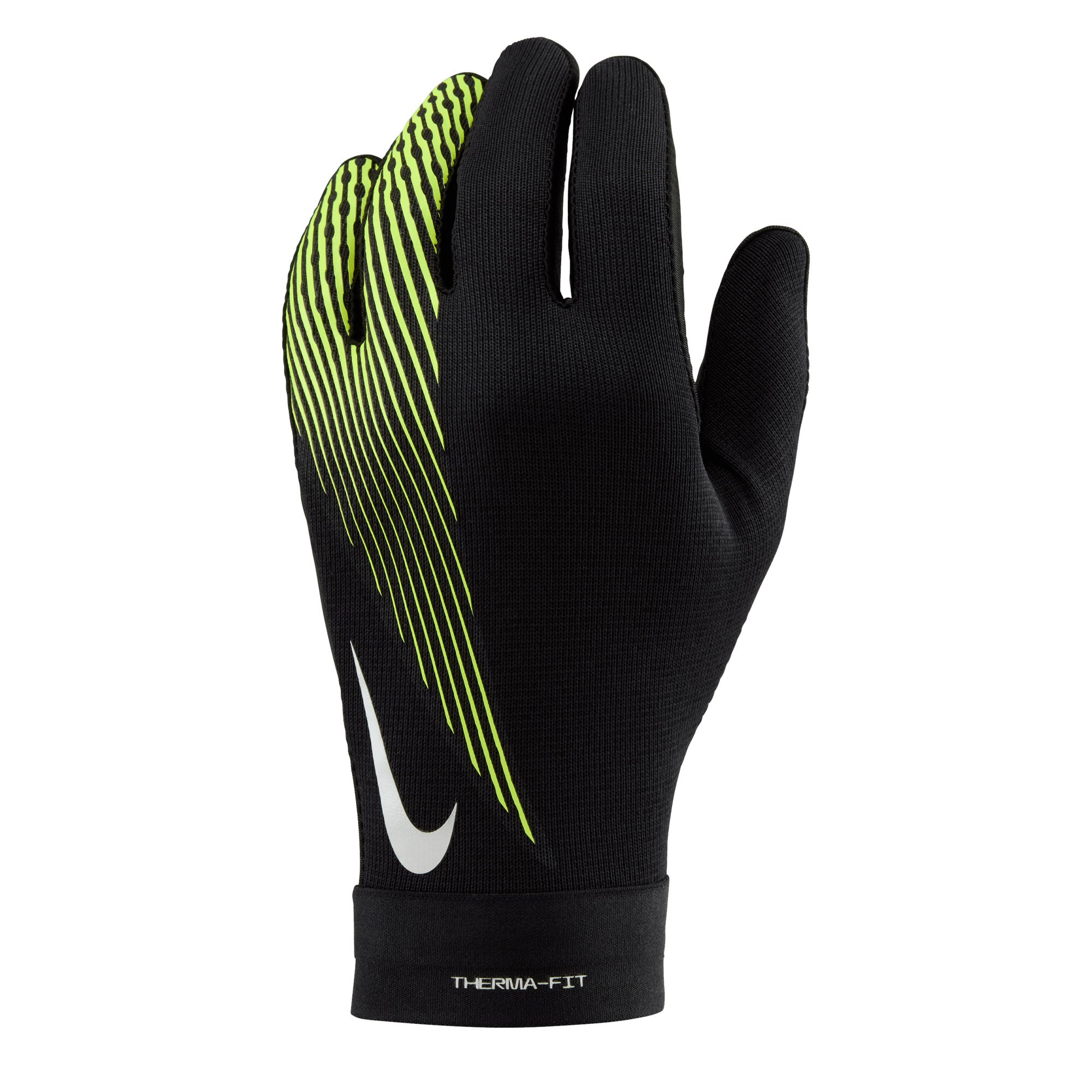 Nike Men's Therma-Fit Academy Field Player Gloves Black/Volt、mySite、noshort