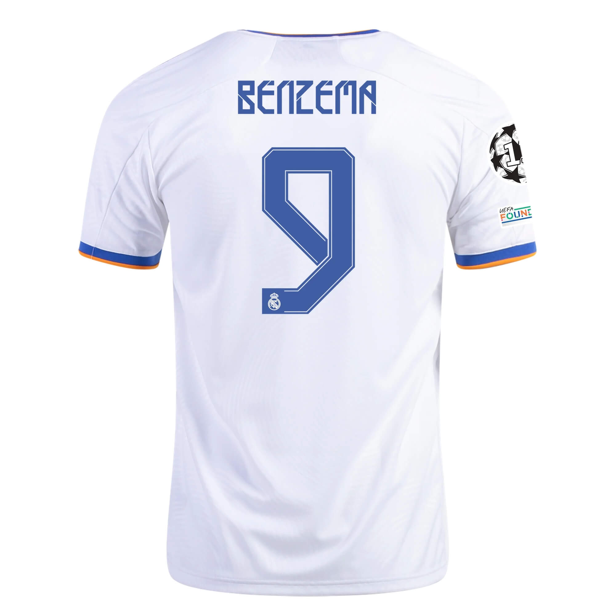 2021/22 Karim Benzema #9 Real Madrid Home Jersey Official Nameset、mySite、bottomscart
