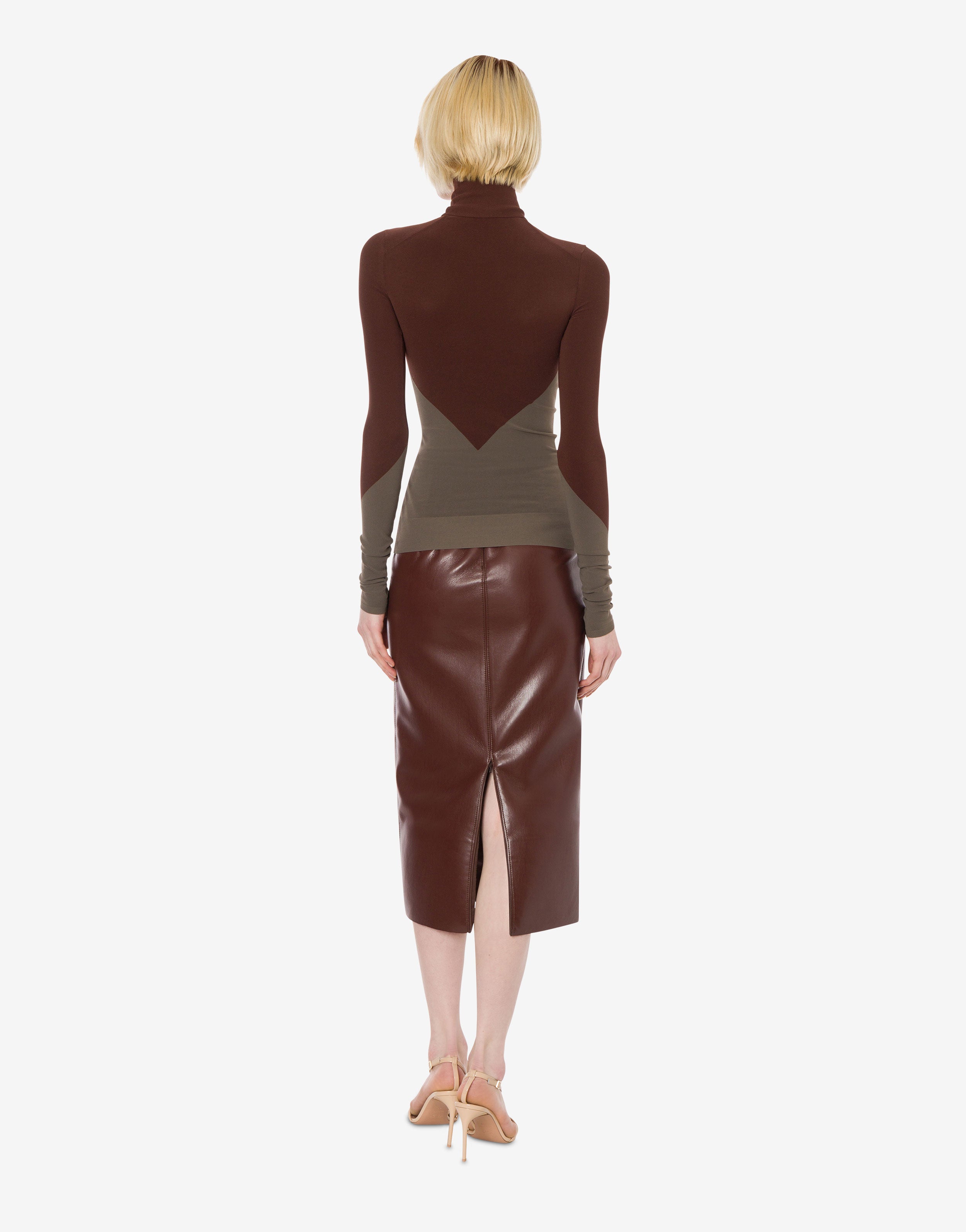 Maglia a collo alto in tessuto stretch、mySite、aoinhome