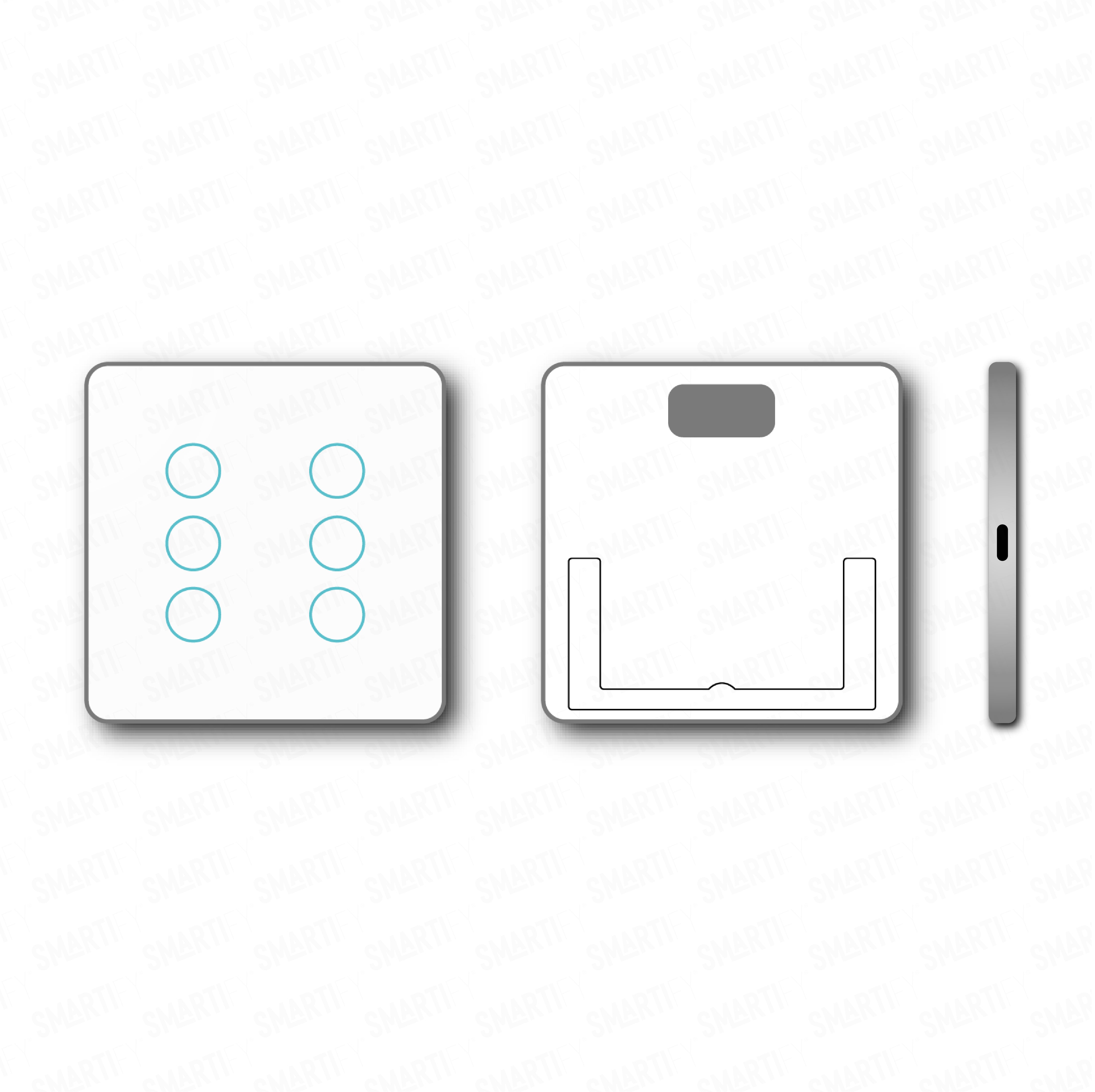 Smartify vPRO Comando de Cenários 6 Botões (18 Cenários) Zigbee Branco - SYPC06ZBBR、mySite、fannypackpong