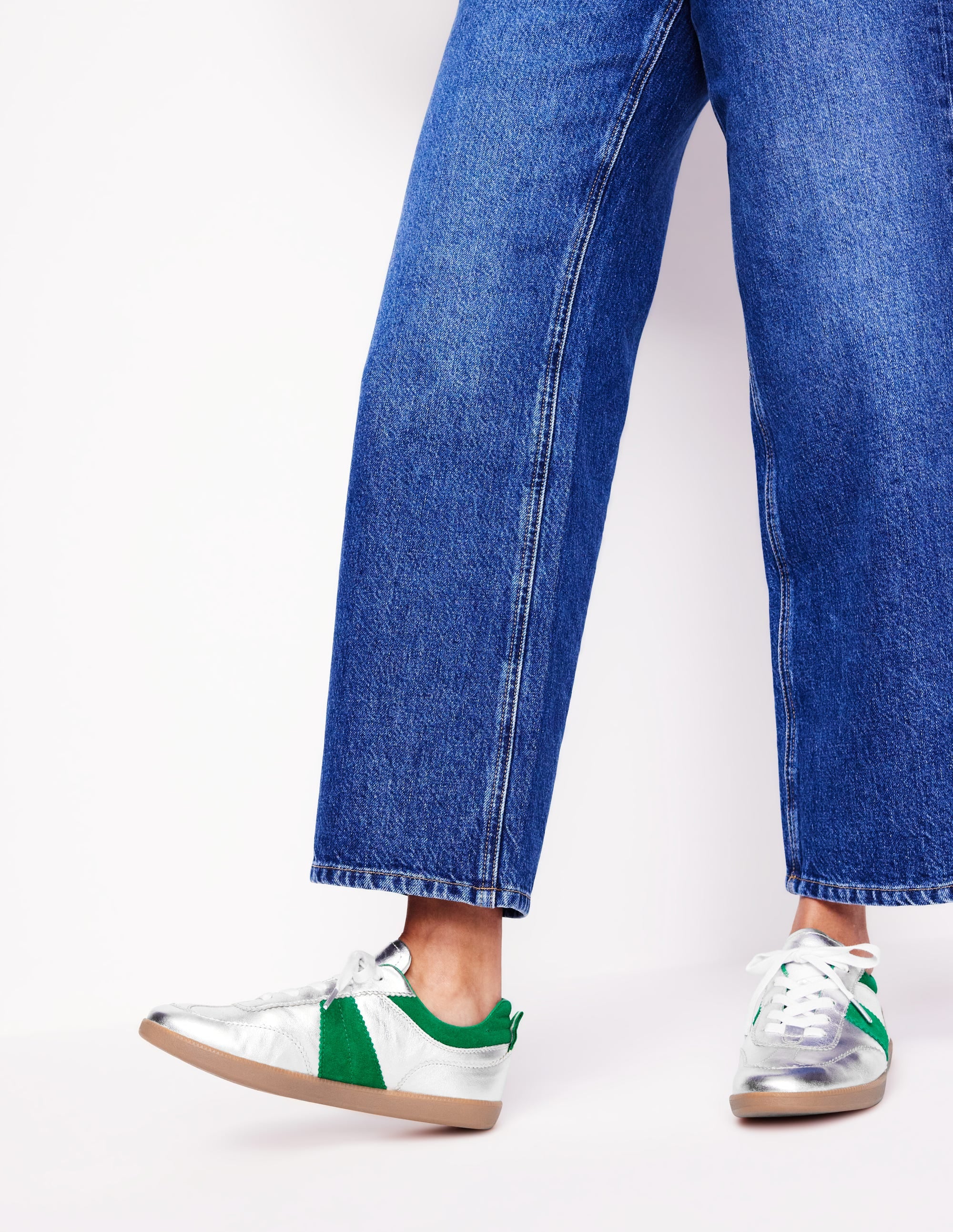  Erin Retro Tennis Trainers-Silver、mySite、ashleygrahame