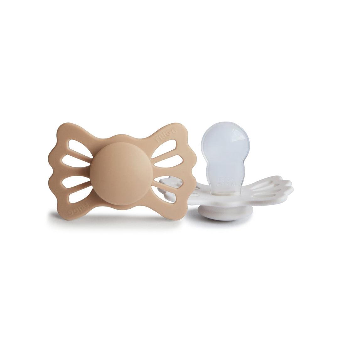 FRIGG Lucky Symmetrical Silicone Pacifier - 2 Pack - Silky Satin/Cream、mySite、merchandisen