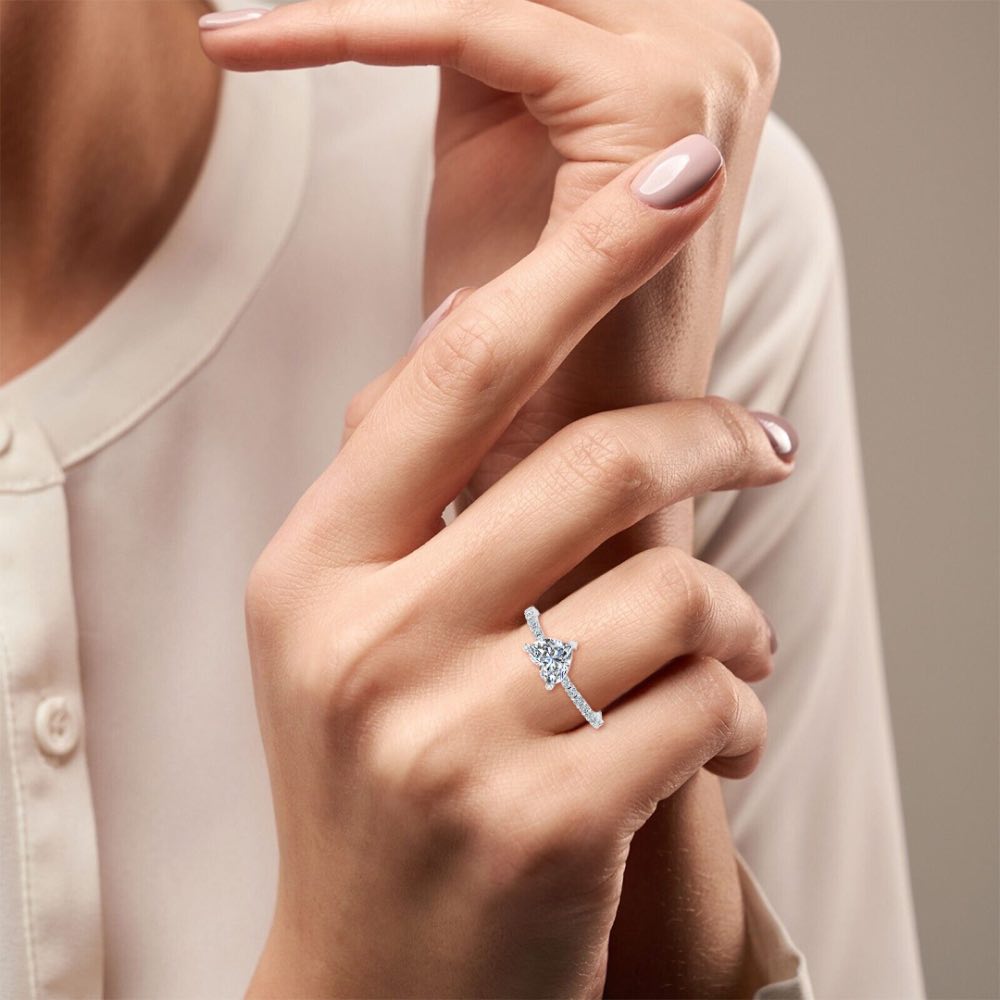 Heart Bezel Moissanite Engagement Ring、mySite、hinf8tx79