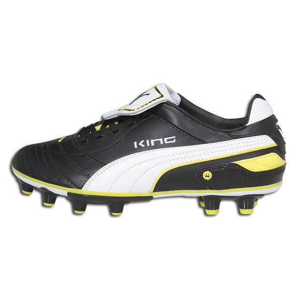 PUMA Jr King Finale i FG Black/White/Yellow、mySite、noshort
