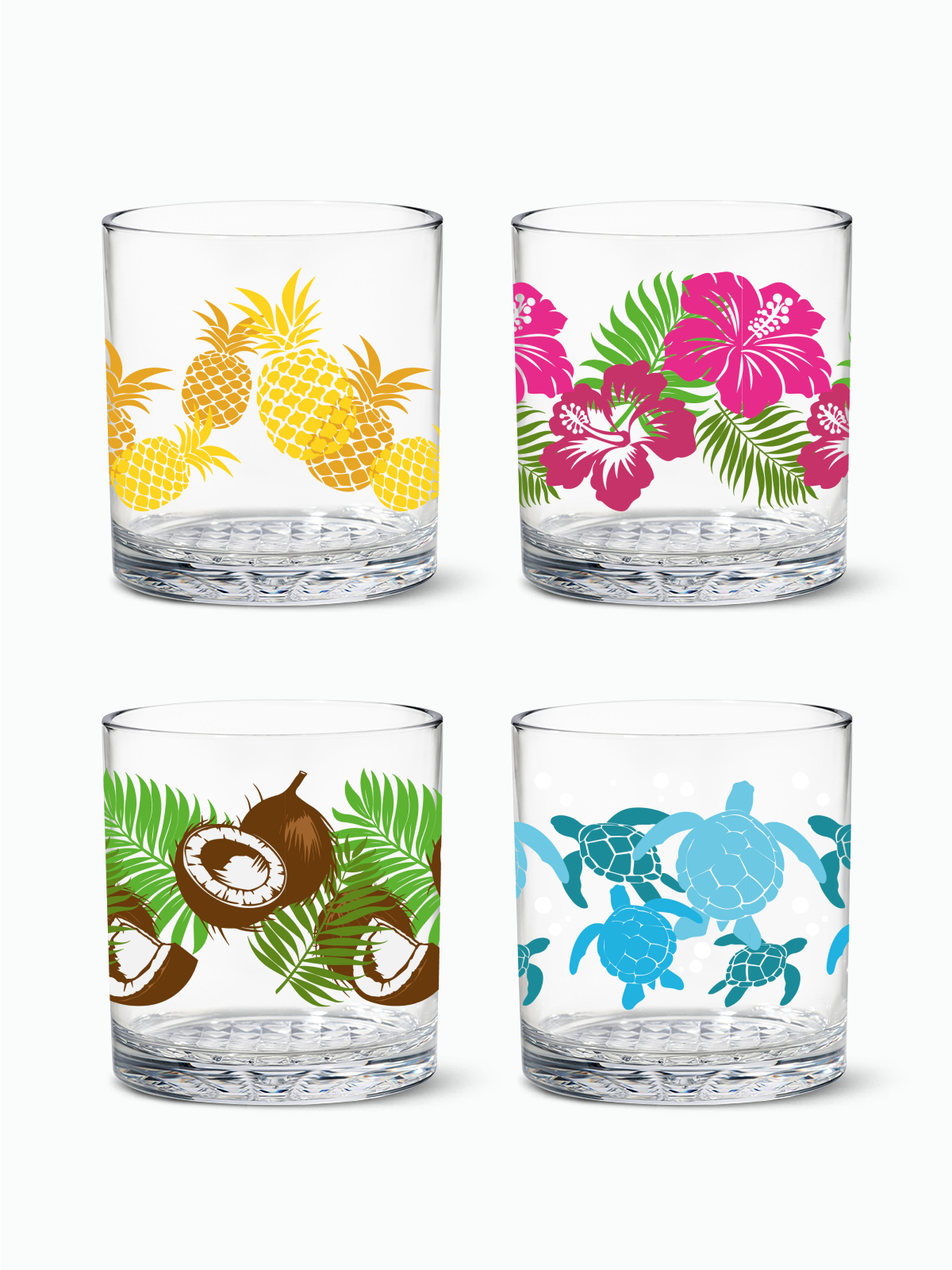 Tropical Oasis - RESERVE 12oz Old Fashioned Tritan Copolyester Glass、mySite、camillekostekn