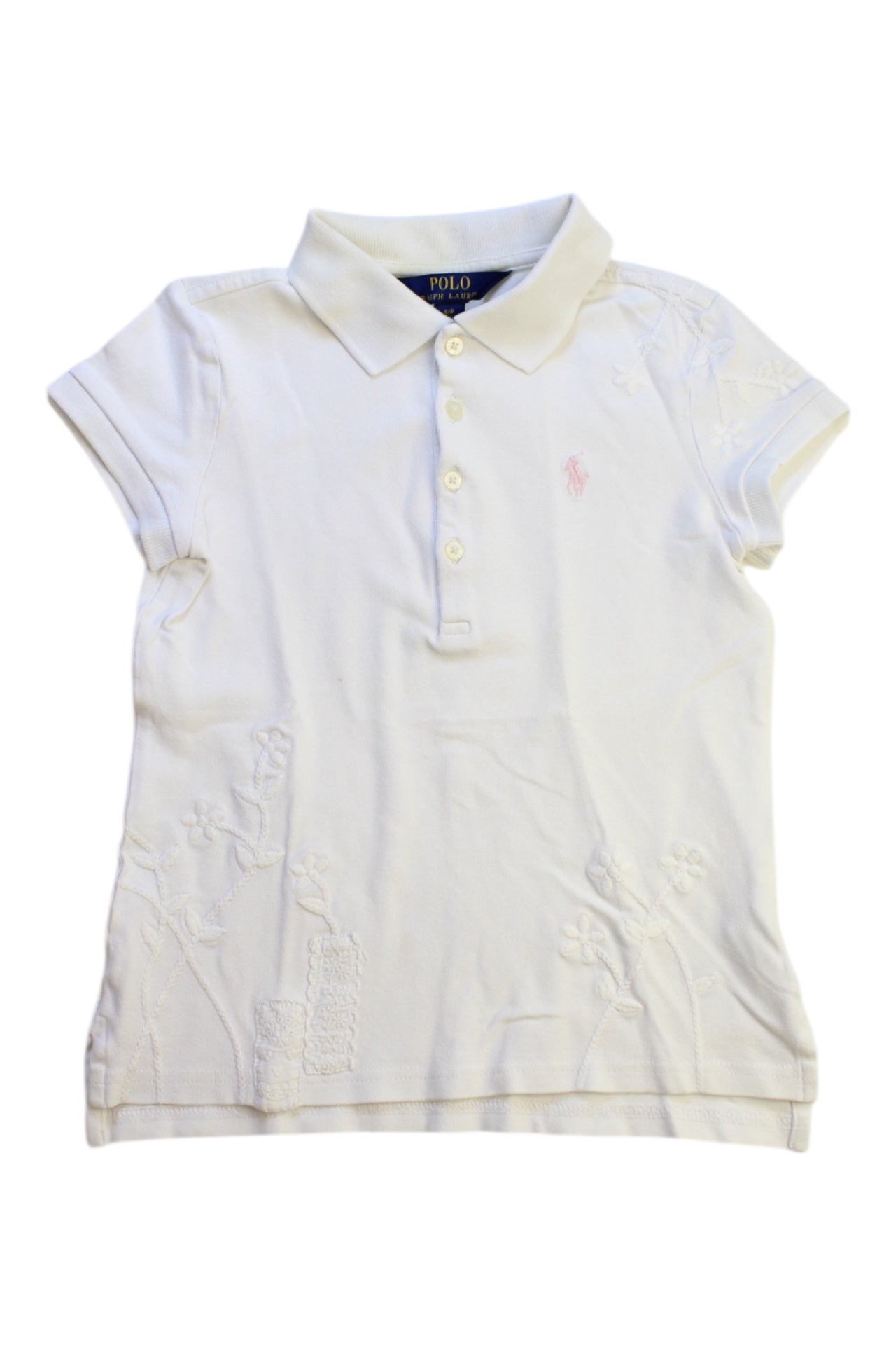 Polo Ralph Lauren Embroidered Short Sleeve Polo, Size 7Y、mySite、g9winljtr