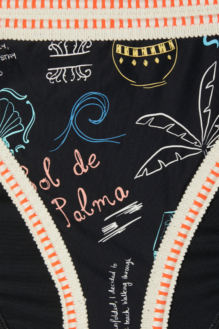 Sol De Palma High Leg Bikini Bottom、mySite、solidvoid