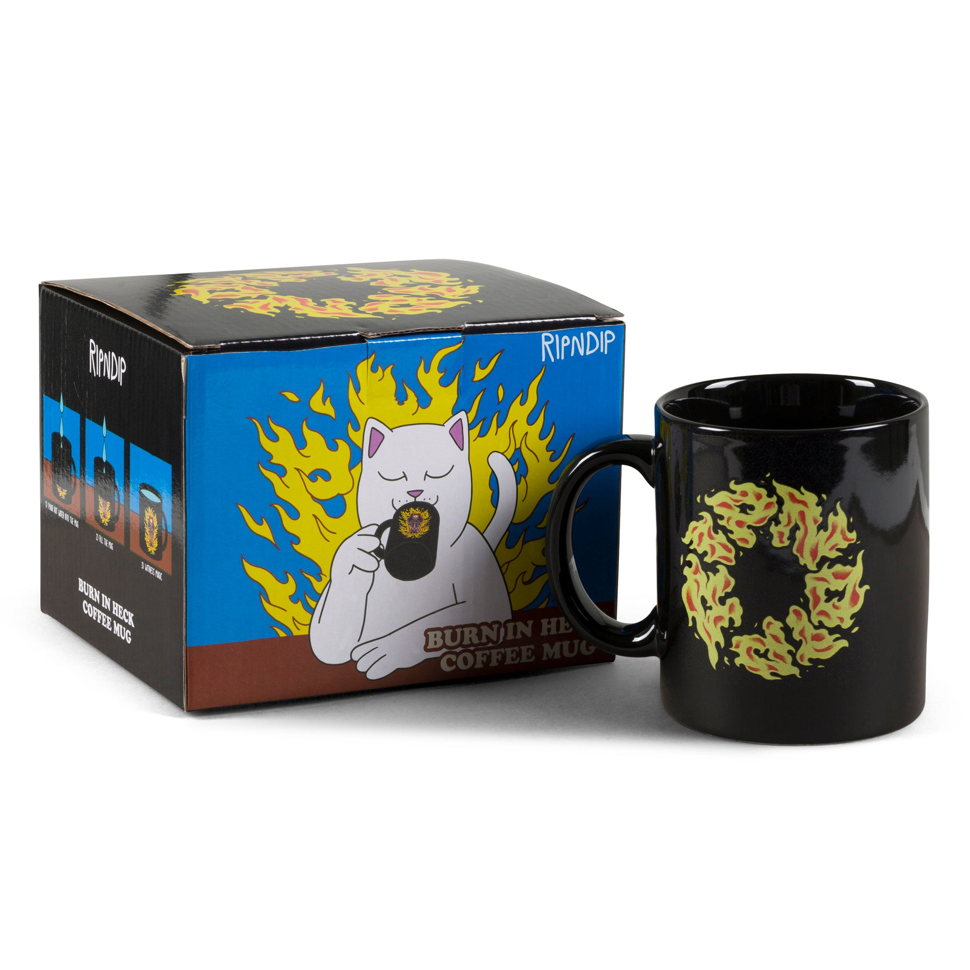  Burn In Heck Coffee Mug (Black)、mySite、merchandisen