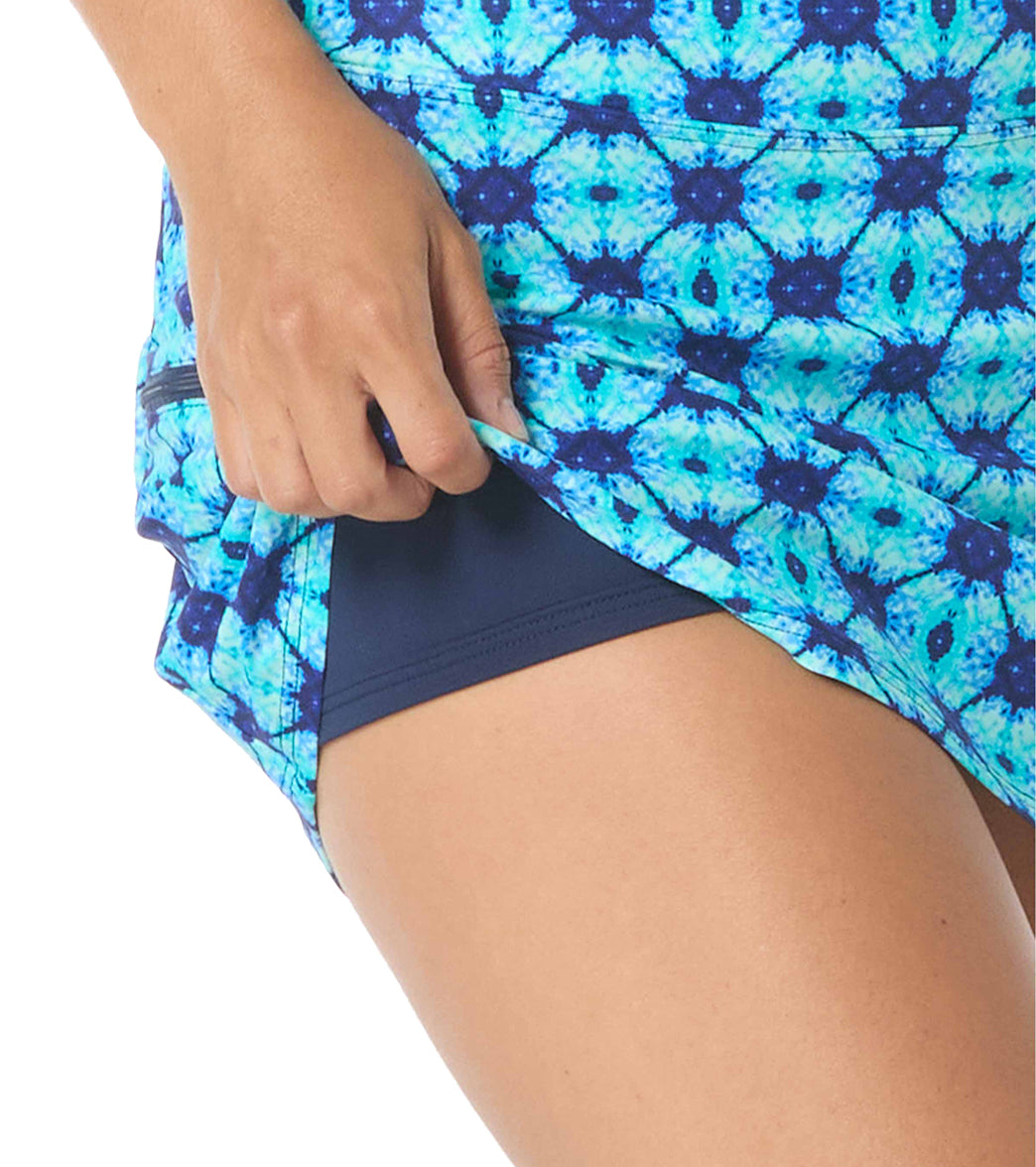 Beach House Women's Tropical Grid Emma Swim Skort、mySite、noshort