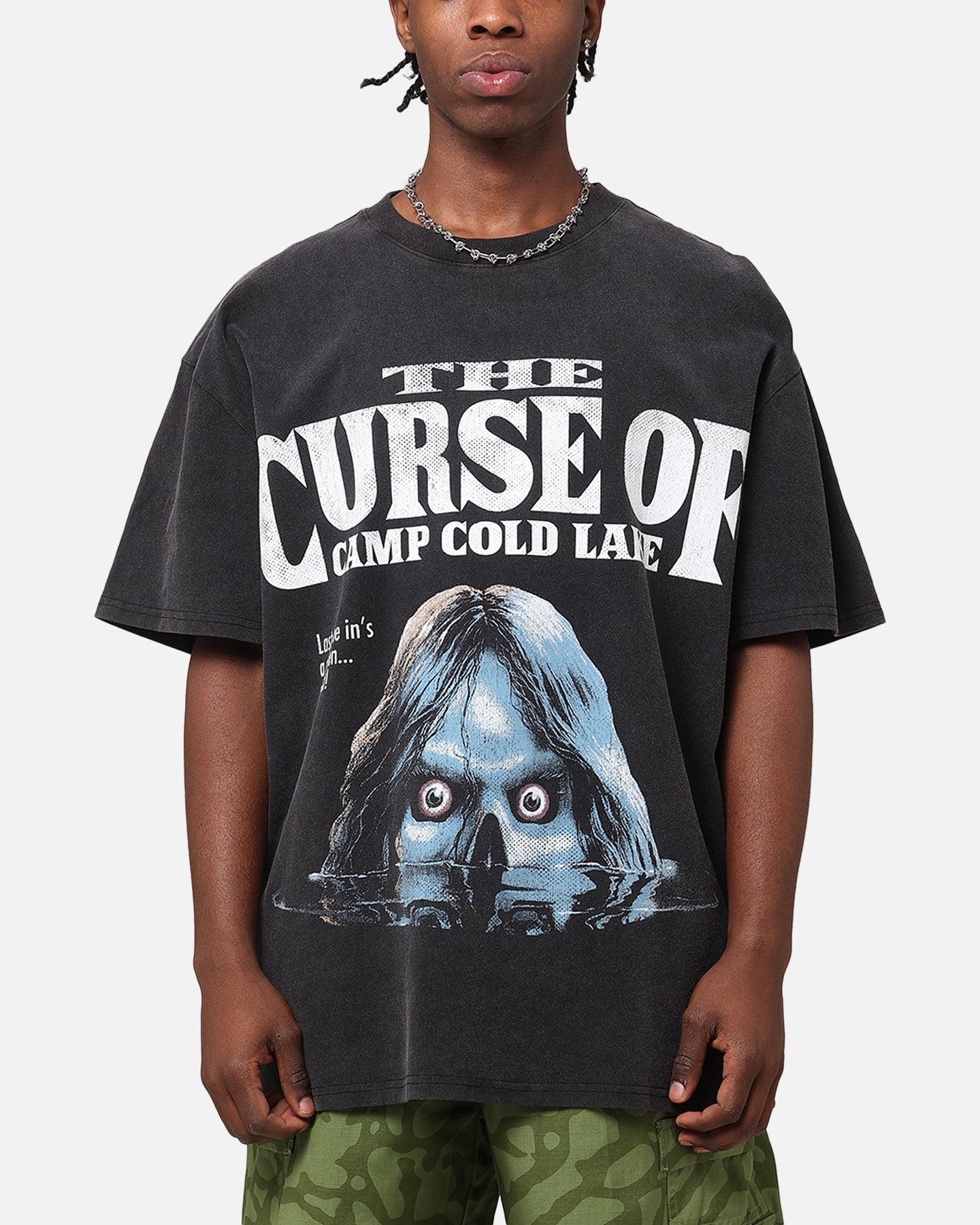 American Thrift X Goosebumps Cold Lake Heavy T-Shirt Vintage Black、mySite、zt4zffjzw