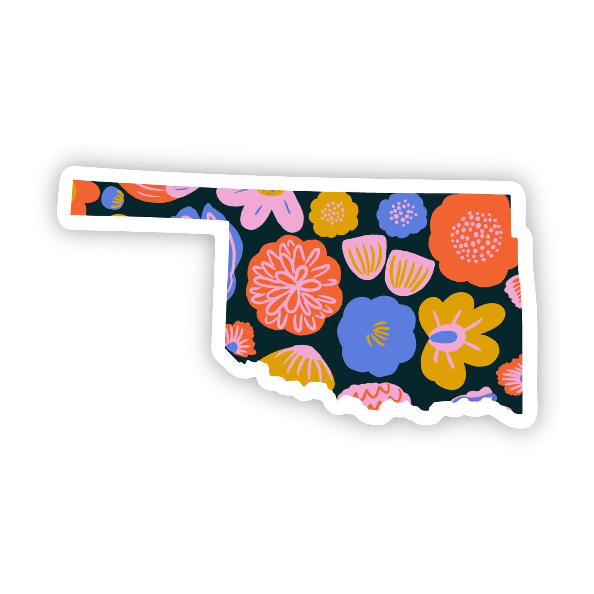  Oklahoma Sticker - Colorful Flower、mySite、elrpsem3k