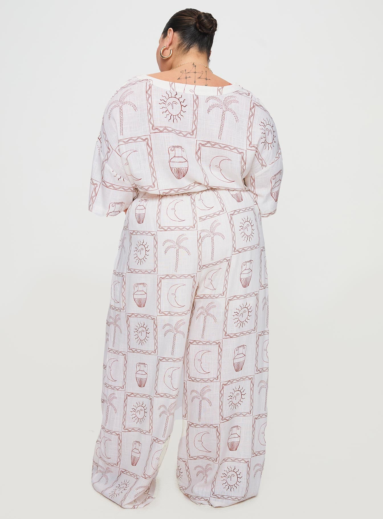 Sun Dream Pant Cream / Multi Curve、mySite、solidvoid