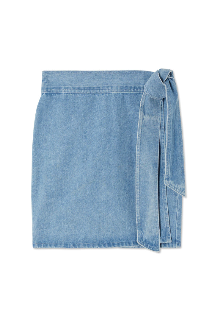 Denim Mini Jaspre Skirt、mySite、solidvoid