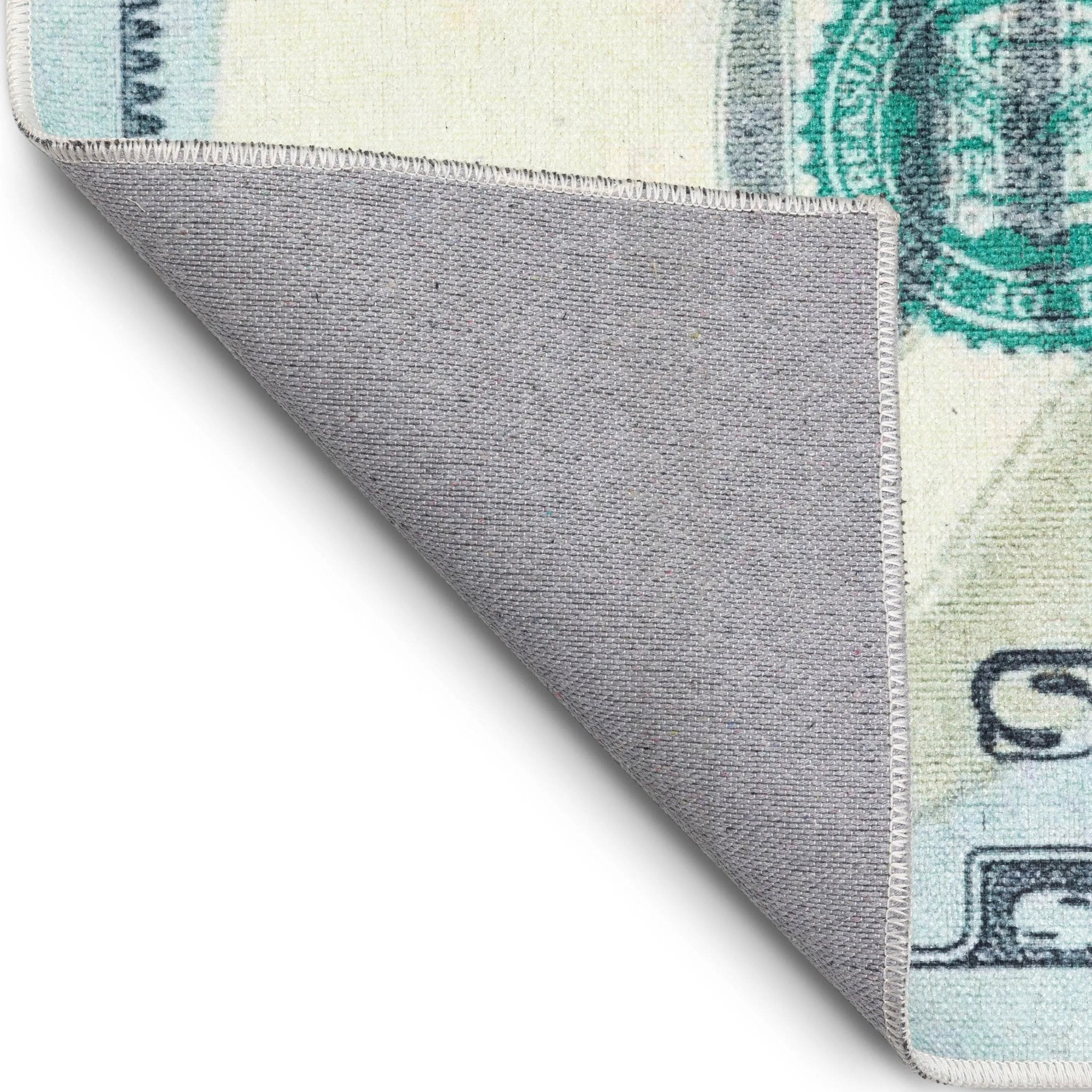 New Hundred Dollar Bill Green Blue Novelty Runner Flat-Weave Rug、mySite、gigharbornorthrealestate