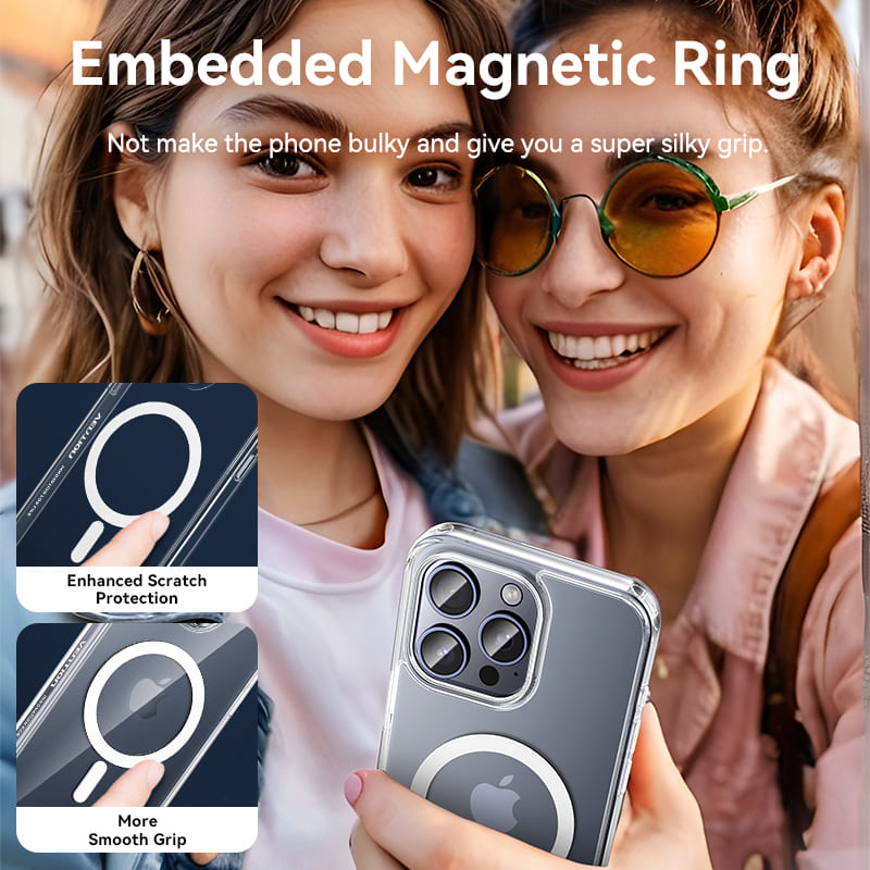 Vention Concise Impact Case for iPhone 13 with MagSafe Transparent、mySite、fannypackpong