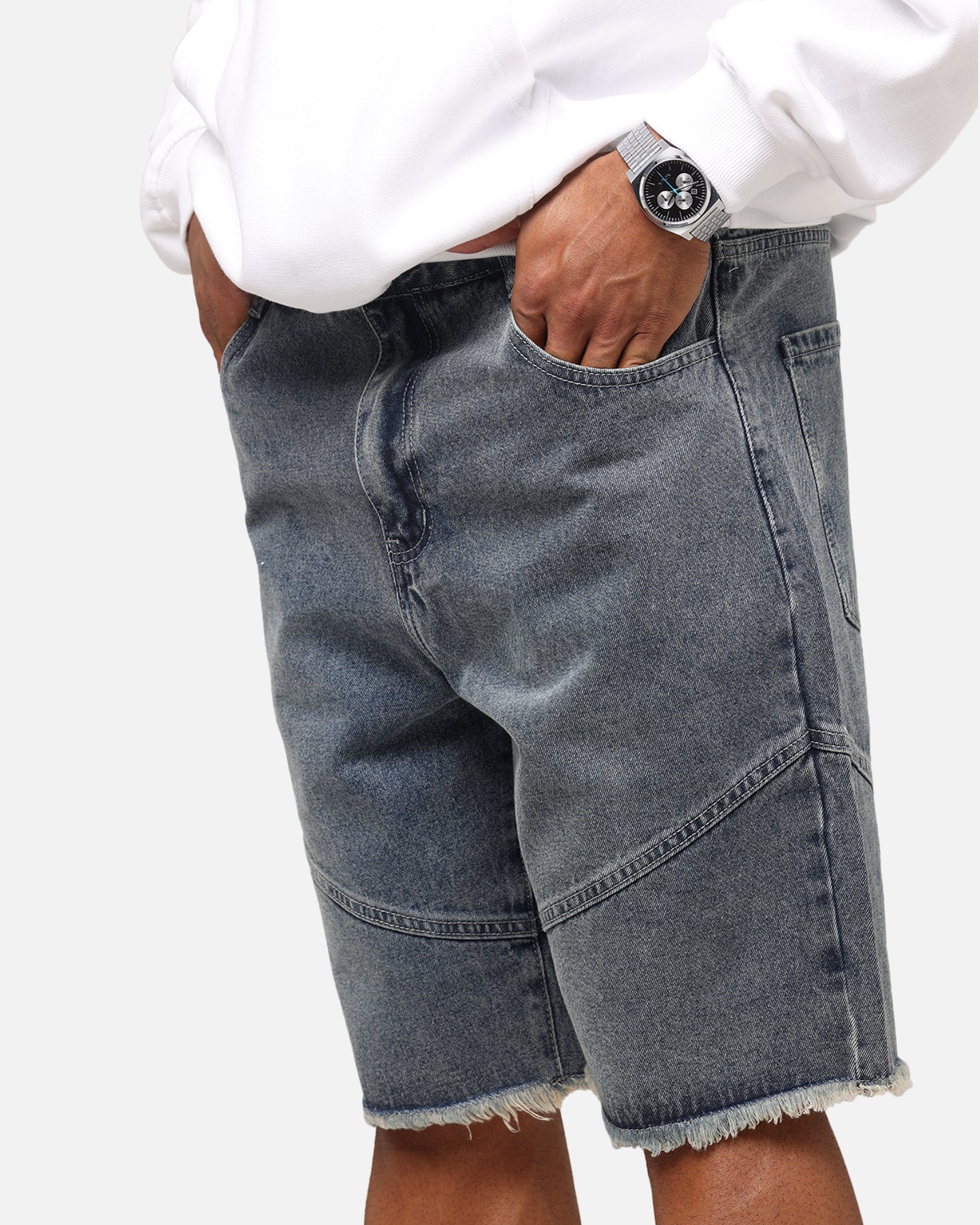 Saint Morta Armoury Baggy Denim Shorts Dirty Denim、mySite、zt4zffjzw