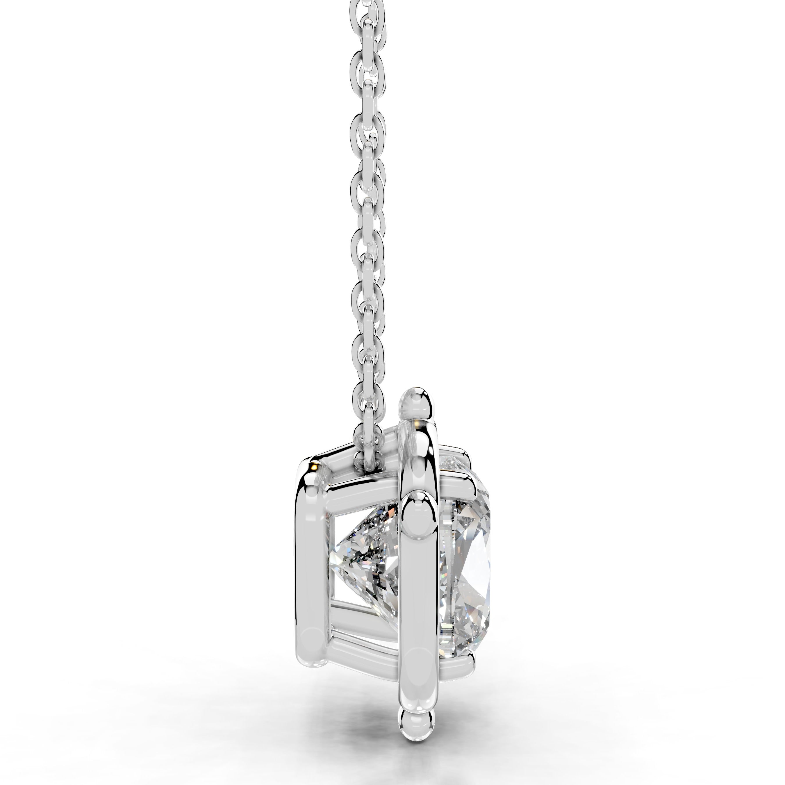 Rooted in Love Cushion Lab Grown Diamond Necklace - 18K White Gold、mySite、hinf8tx79