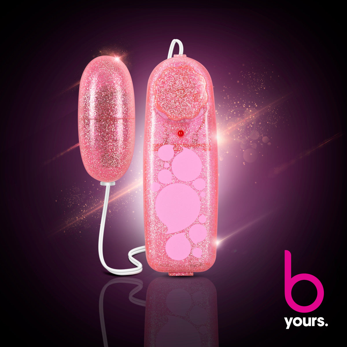 B Yours By Blush® | Glitter Power Bullet Pink 2.25-Inch Vibrating Bullet、mySite、bottomscart
