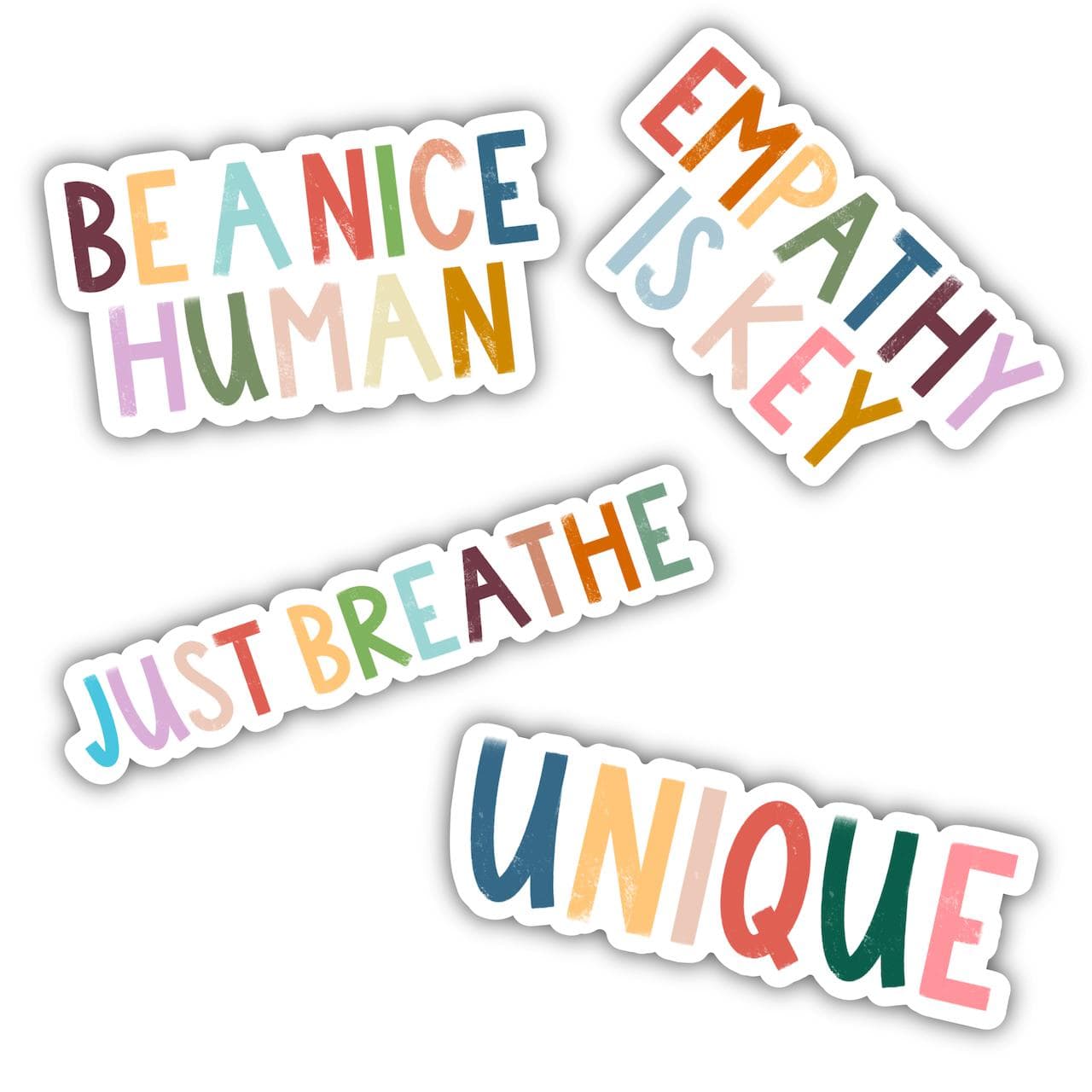  Positivity Lettering Stickers 4 Pack、mySite、ghnorth