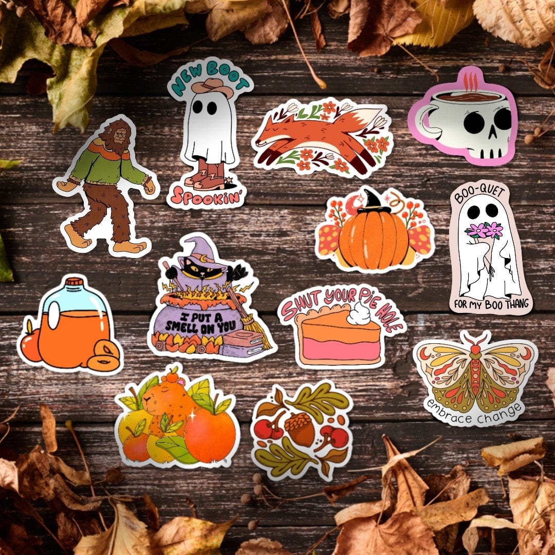  Bright Fall Sticker 12 Pack、mySite、elrpsem3k