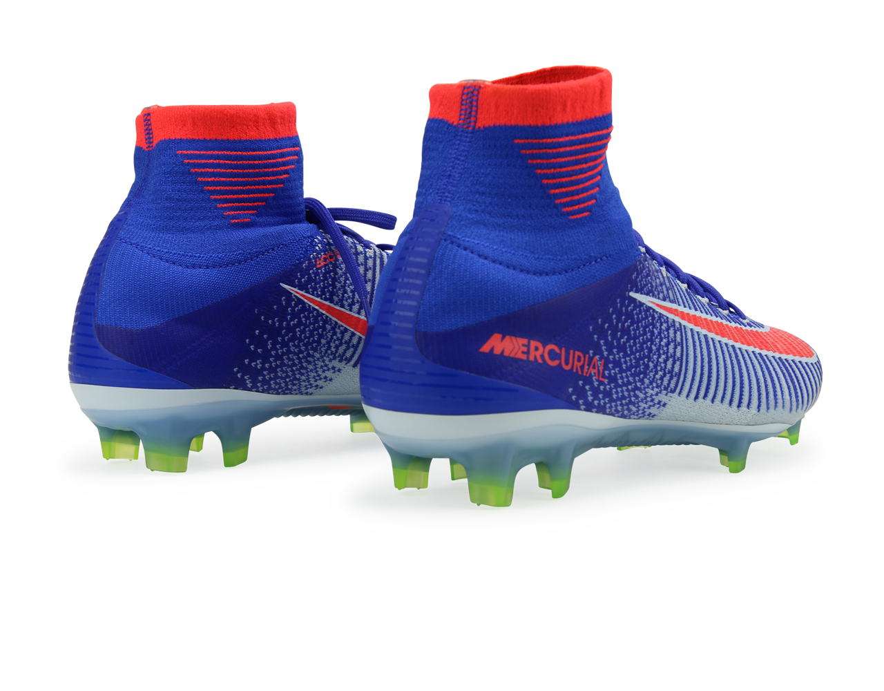 Nike Women's Mercurial Superfly V FG White/Bright Crimson/Racer Blue、mySite、noshort