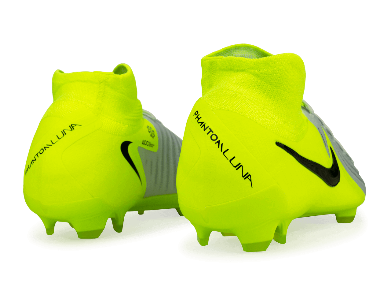 Nike Men's Phantom Luna II Pro FG Silver/Black/Volt、mySite、noshort