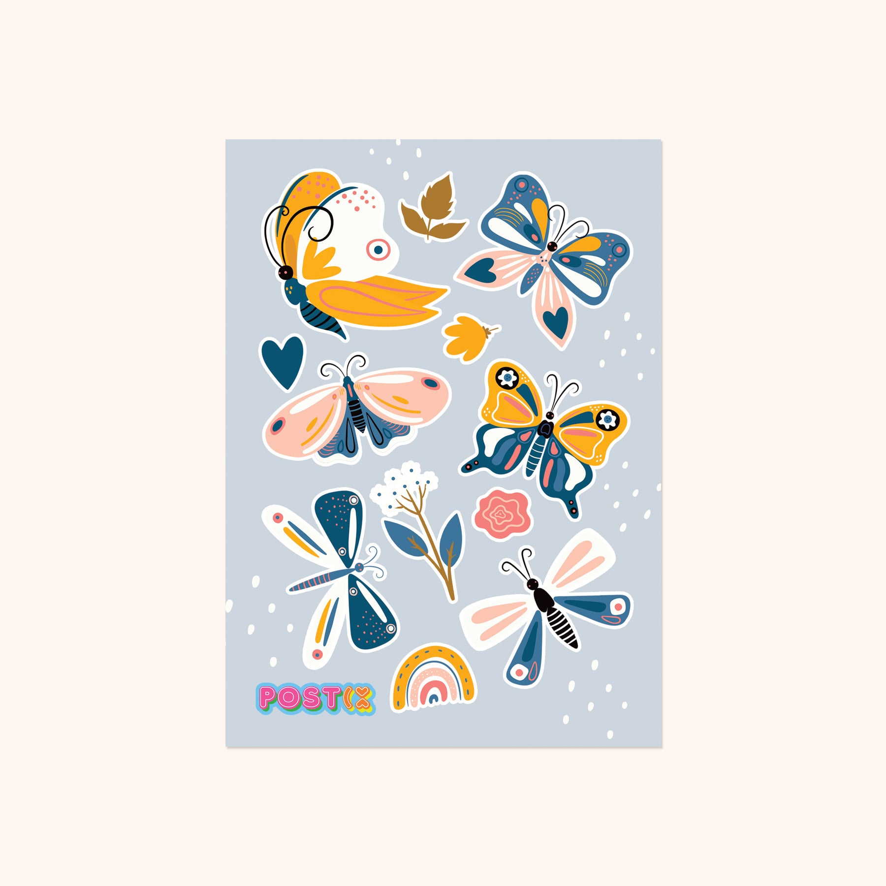  Butterfly Breeze Sticker Sheet、mySite、ghnorth