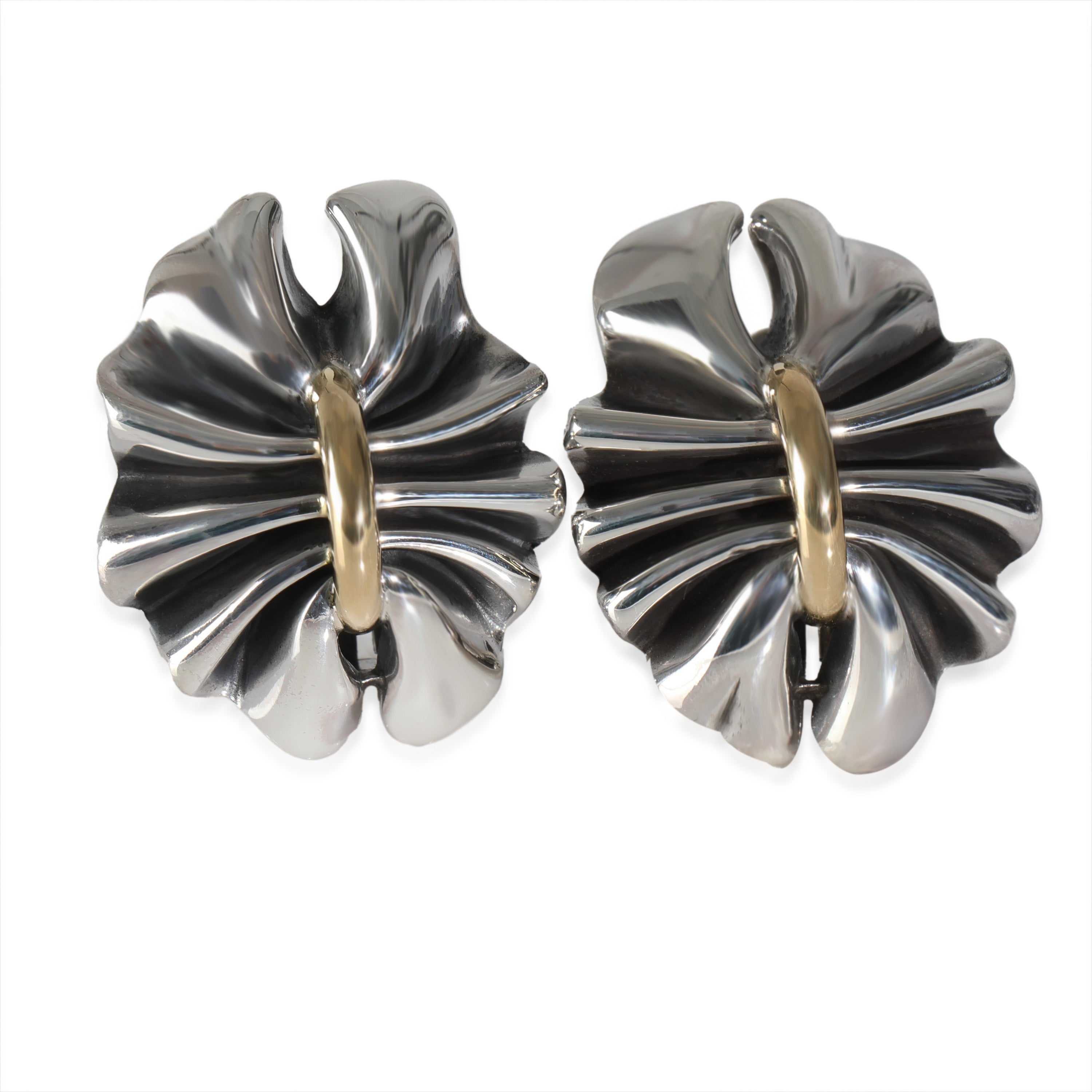 Earrings in 18k Yellow Gold/Sterling Silver、mySite、garagedoors4me