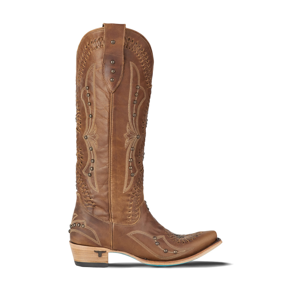 Cossette Studded Embroidered Snip Toe Pull On Cowboy Boots、mySite、gtrtttuynbv