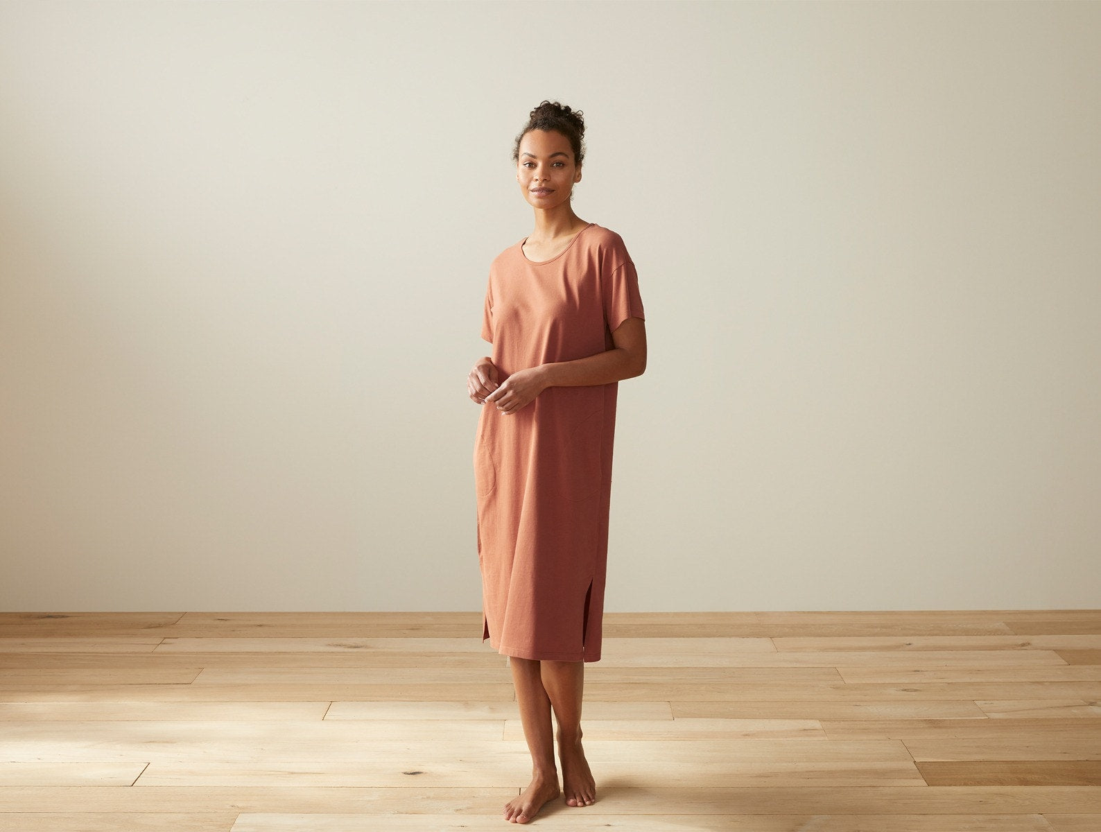  Women's Solstice Organic Lounge Dress - Renewed、mySite、sugarbowlscore