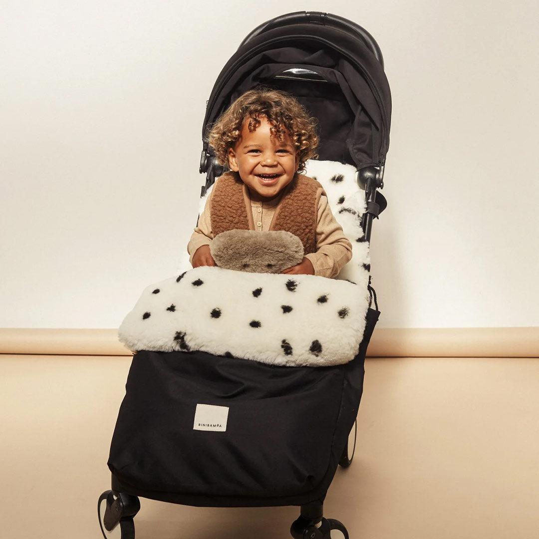  BINIBAMBA Merino Sheepskin Puffmuff - Dalmatian、mySite、merchandisen