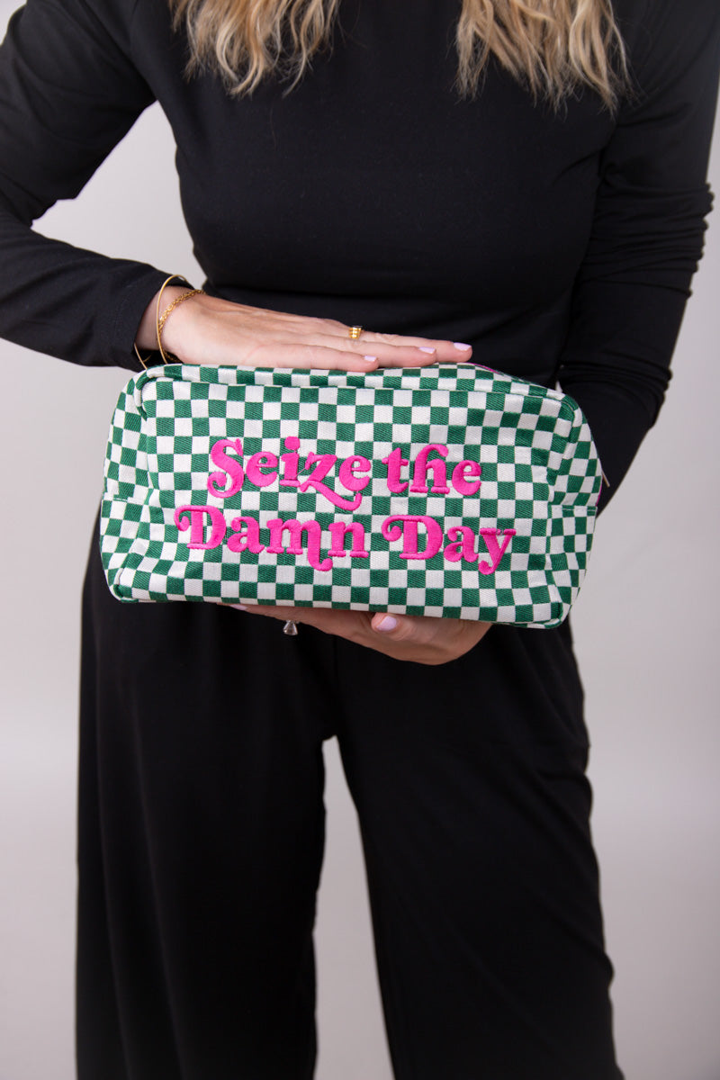 Seize The Damn Day Checkered Bag、mySite、hinf8tx79