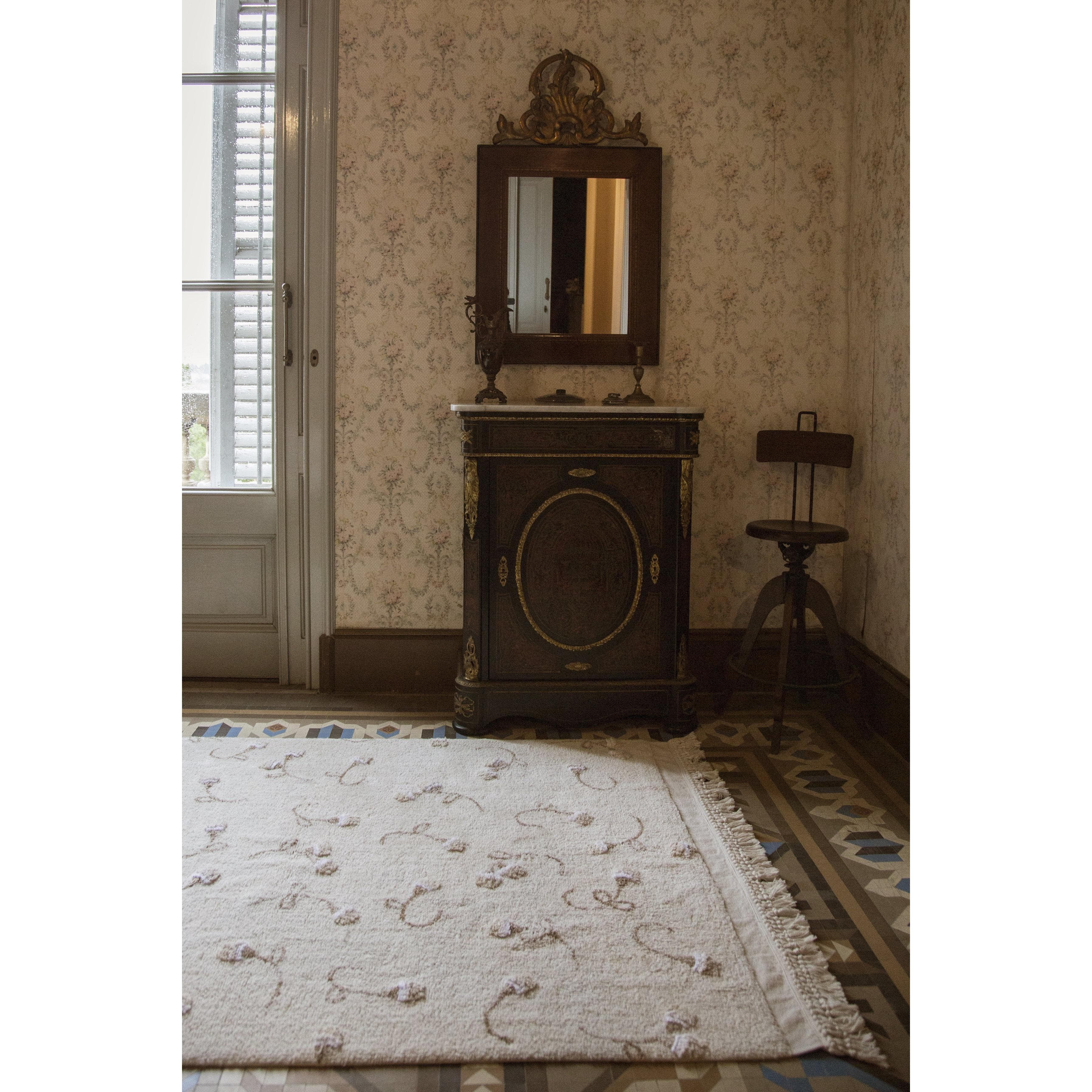 English Garden Ivory Machine Washable Area Rug、mySite、gigharbornorthrealestate