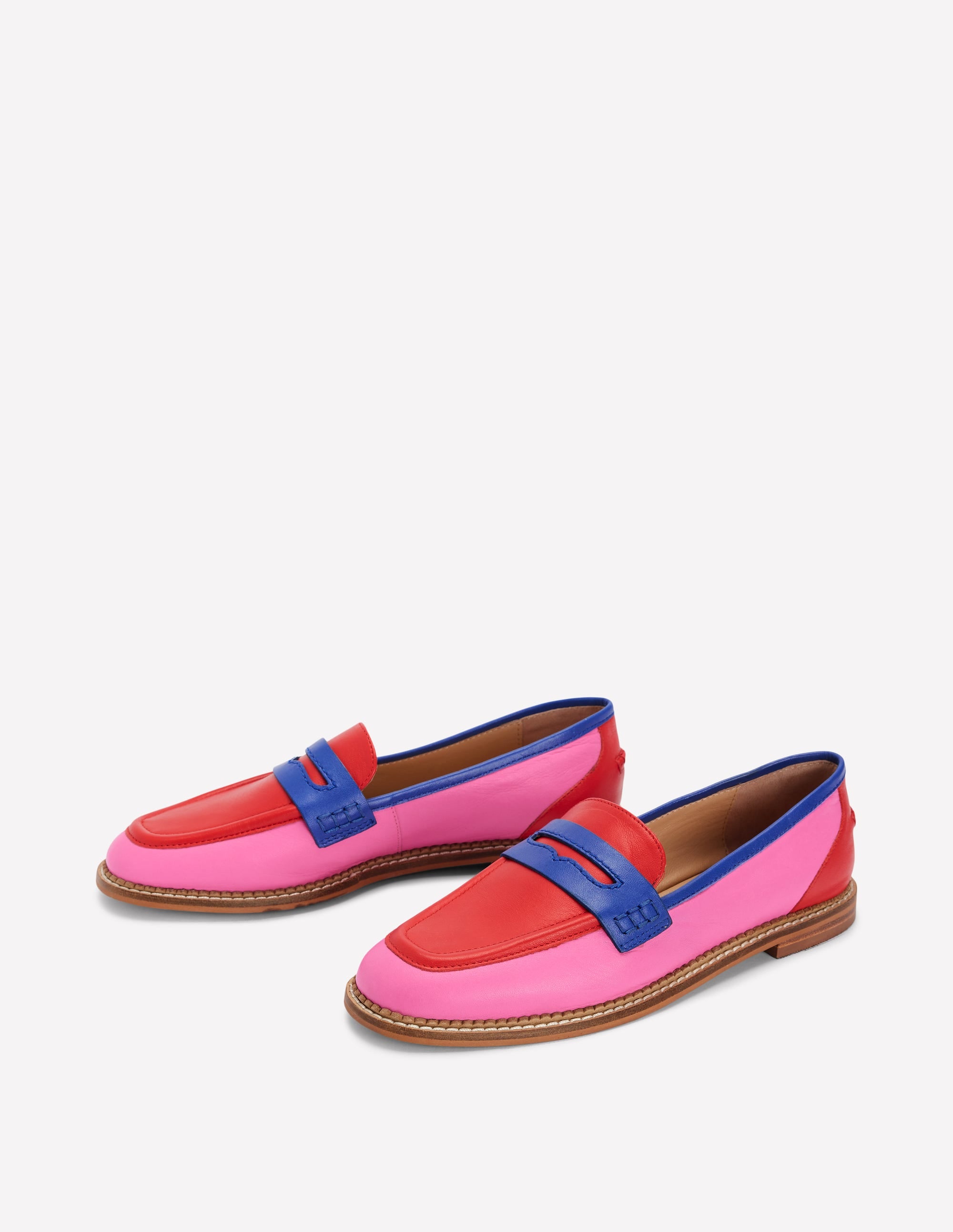  Nya Structured Penny Loafer-Multi Colourblock、mySite、ashleygrahame