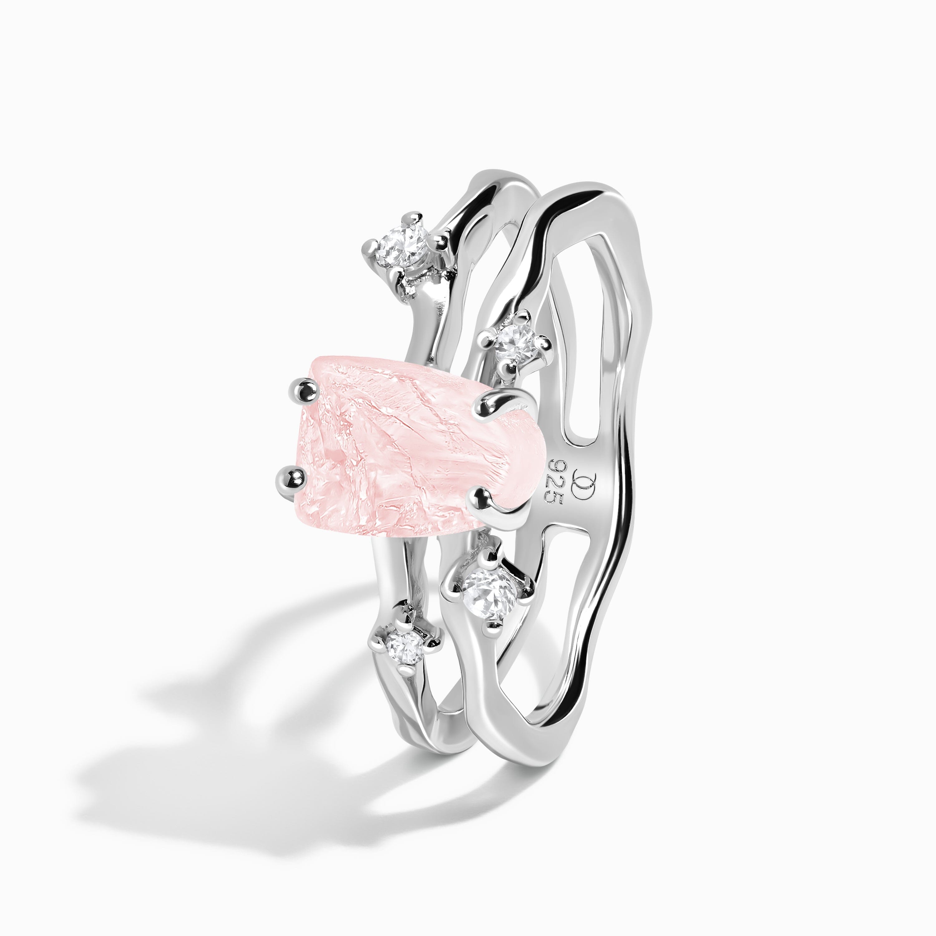 Rose Quartz Flow Ring & Stardust Band、mySite、hinf8tx79