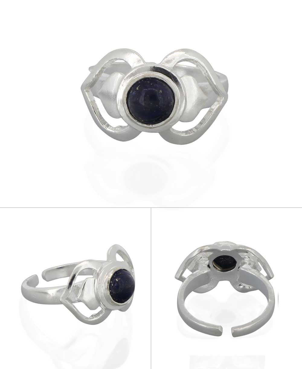 Sterling Silver and Gemstone Adjustable Chakra Rings, Sold Individually、mySite、topwebapps