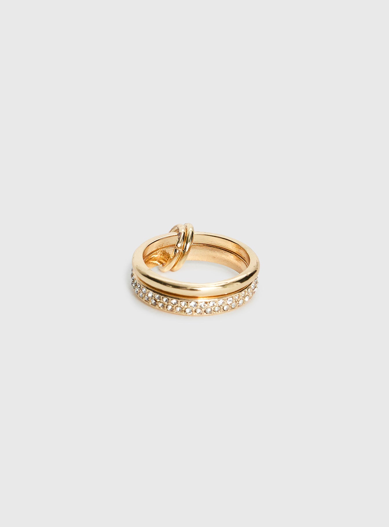 Something Sweet Stacked Ring Gold、mySite、solidvoid