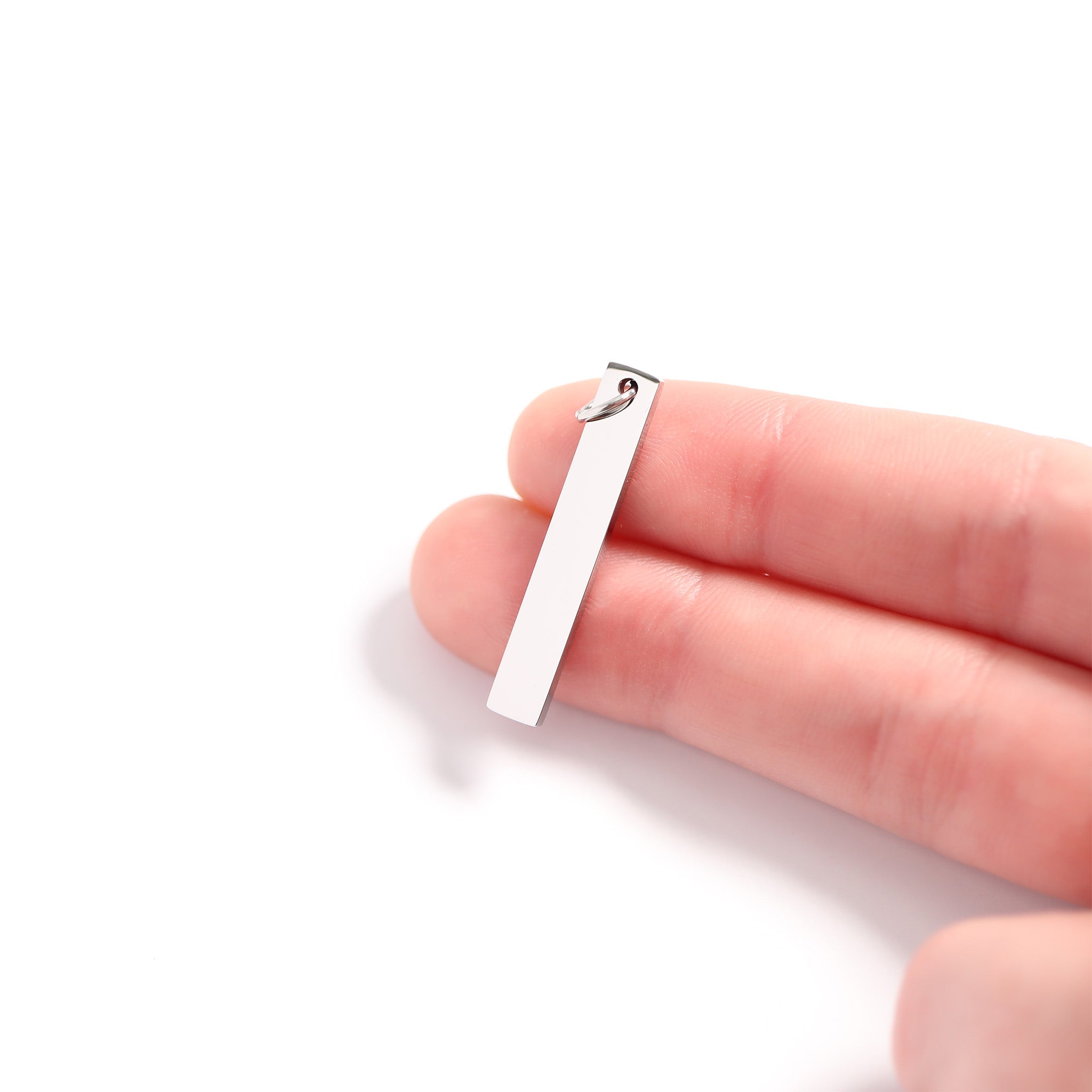 18K Gold PVD Stainless Steel Vertical Blank Bar Pendant / SBB0020、mySite、dreamappss