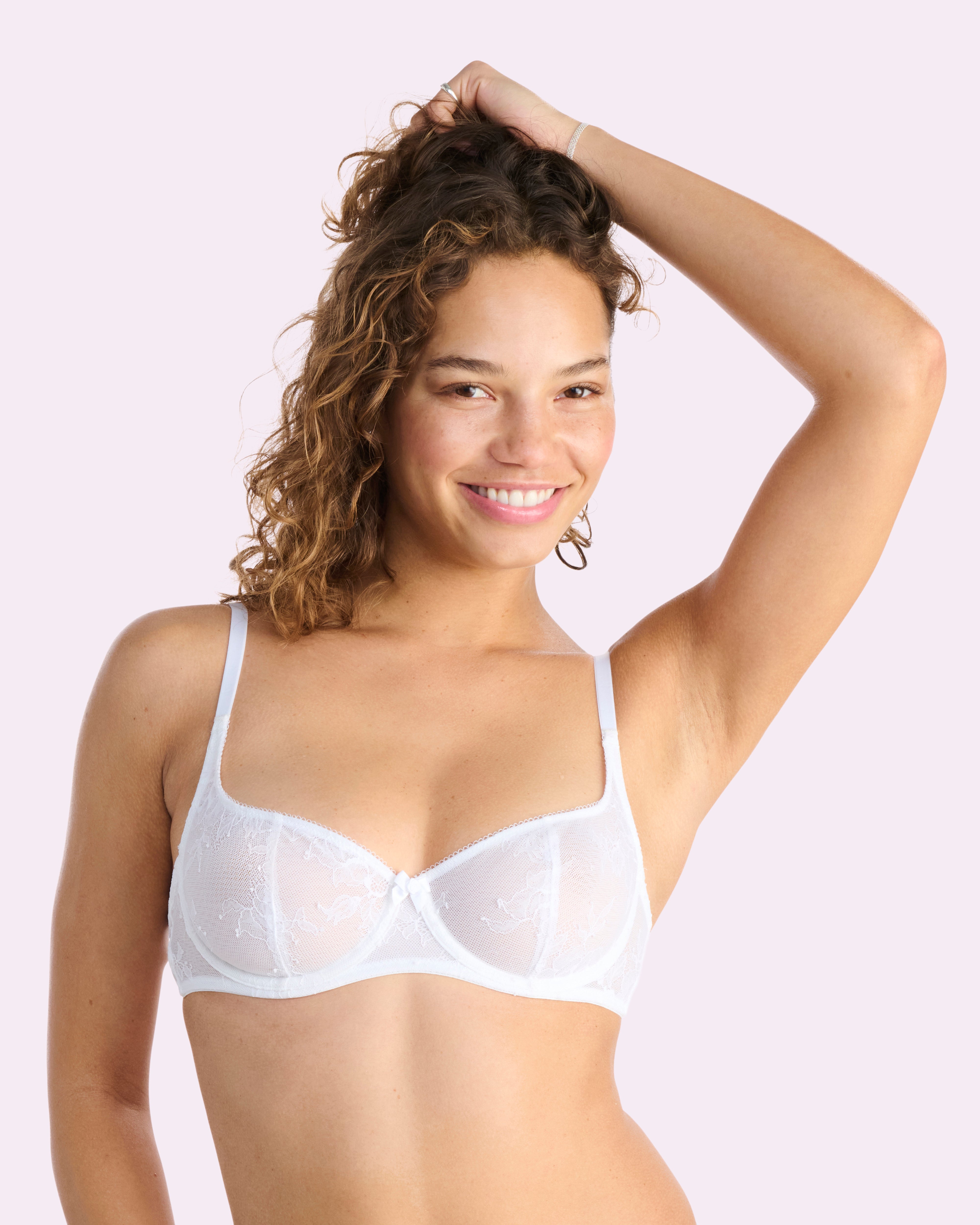 That Lace Unlined Balconette Bra | That Lace (Bright White)、mySite、bengalsvssteelers