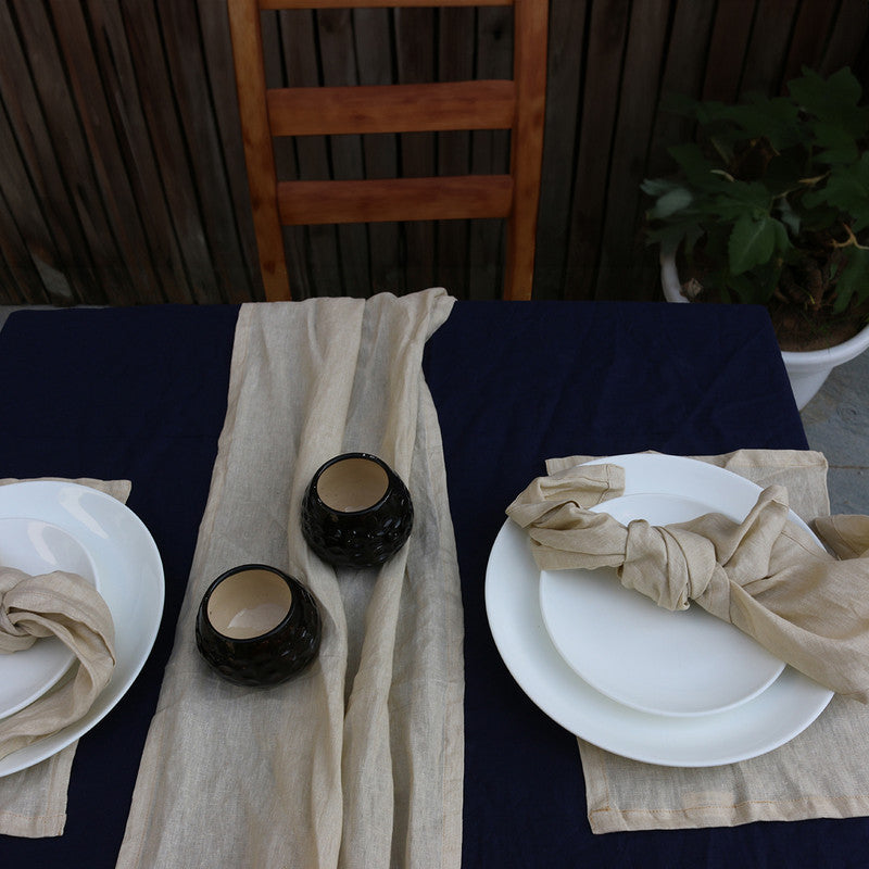 Pure Linen Table Napkins | Beige | Set of 6、mySite、camillekostekn