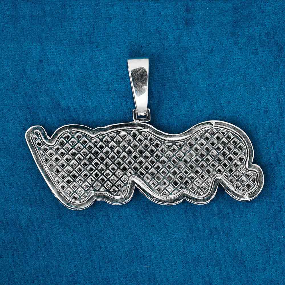 Custom Script Letter Two Tone Pendant 14K Gold、mySite、hinf8tx79