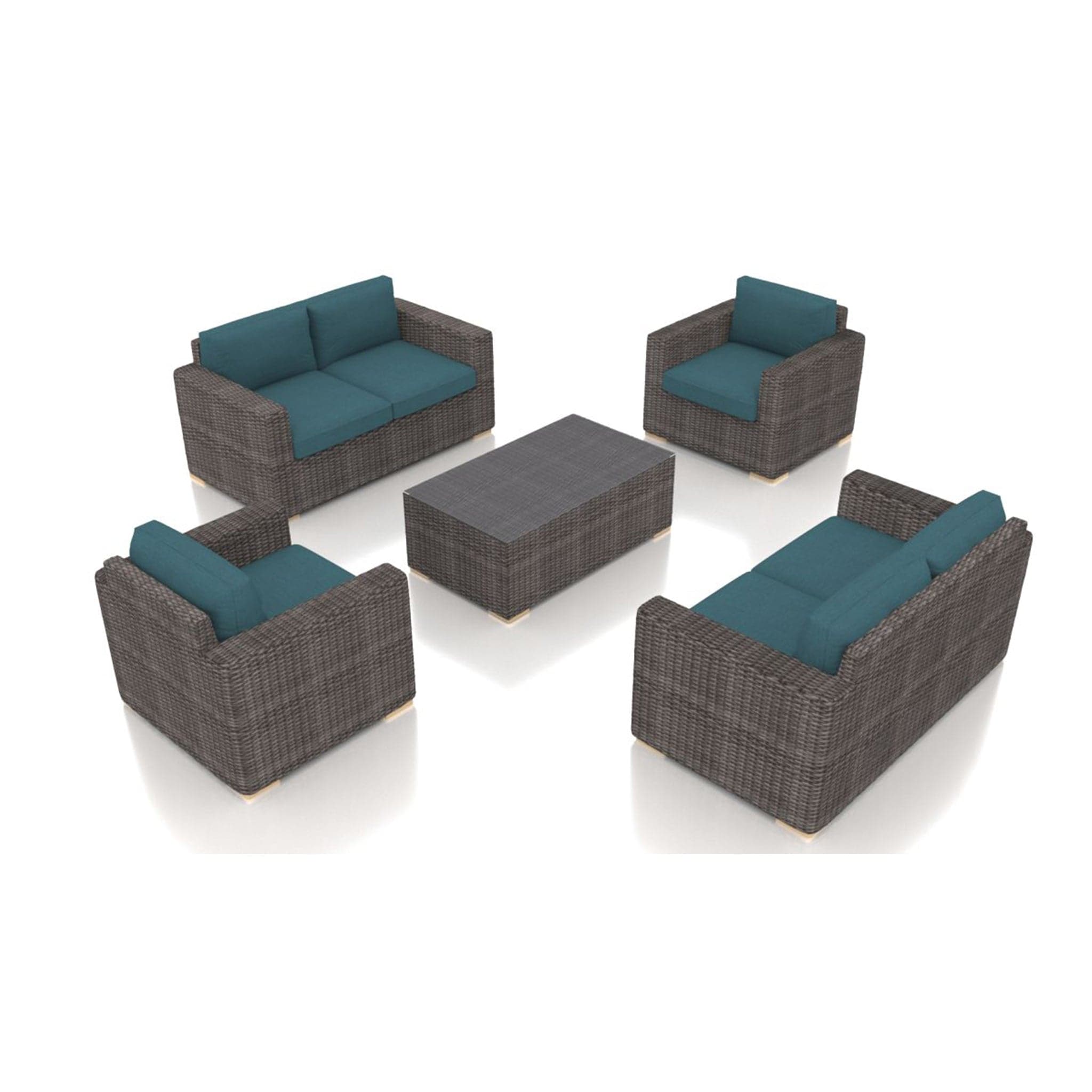 Dune 5 Piece Double Loveseat Set、mySite、neckold