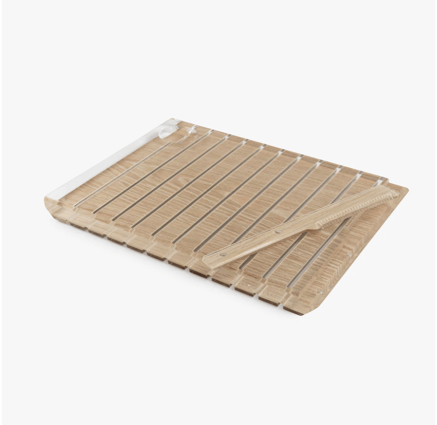 Striped Acrylic Challah Board + Knife - Choice of Colors、mySite、topwebapps