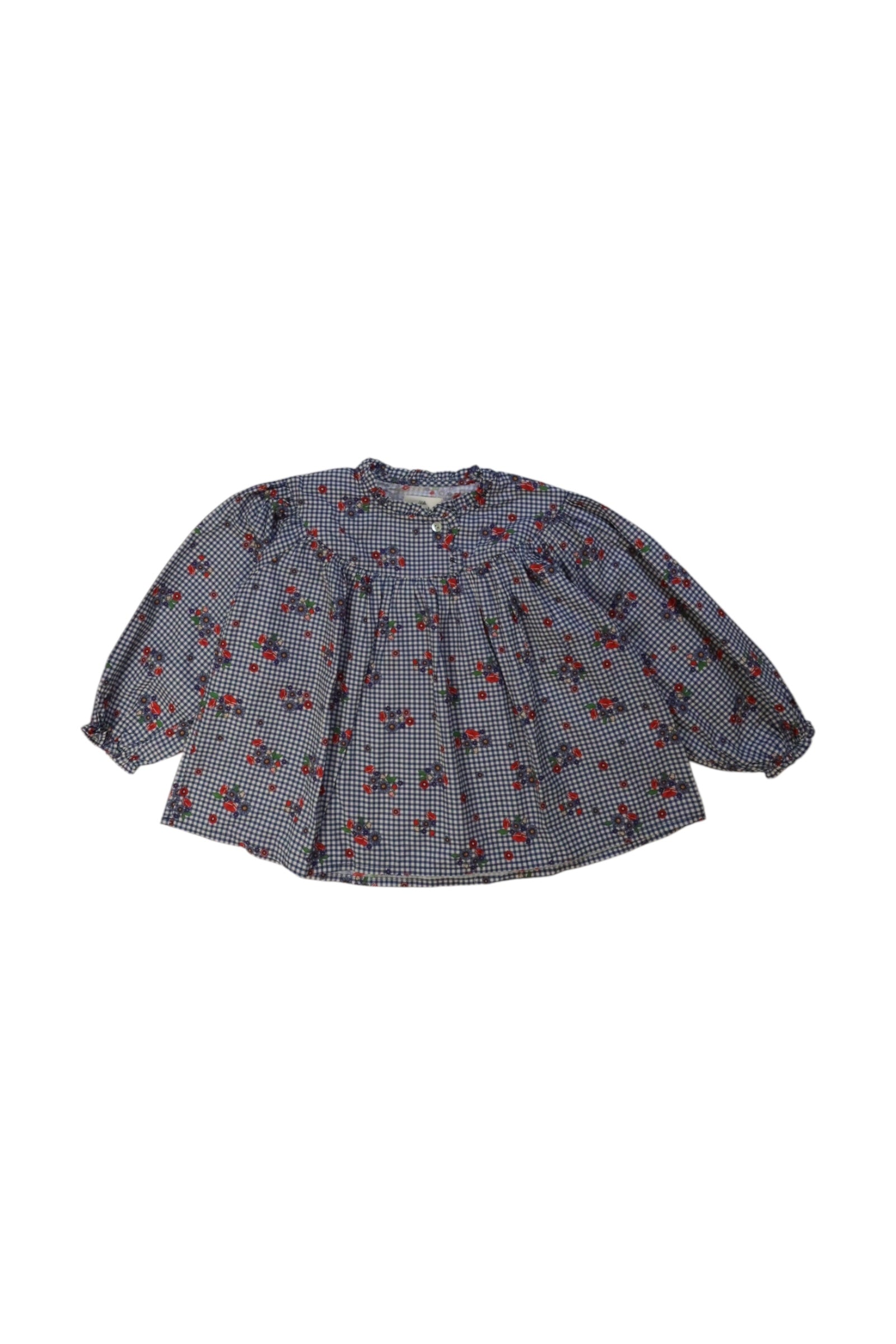 Konges Sl酶jd Floral Long Sleeve Shirt 3T、mySite、g9winljtr