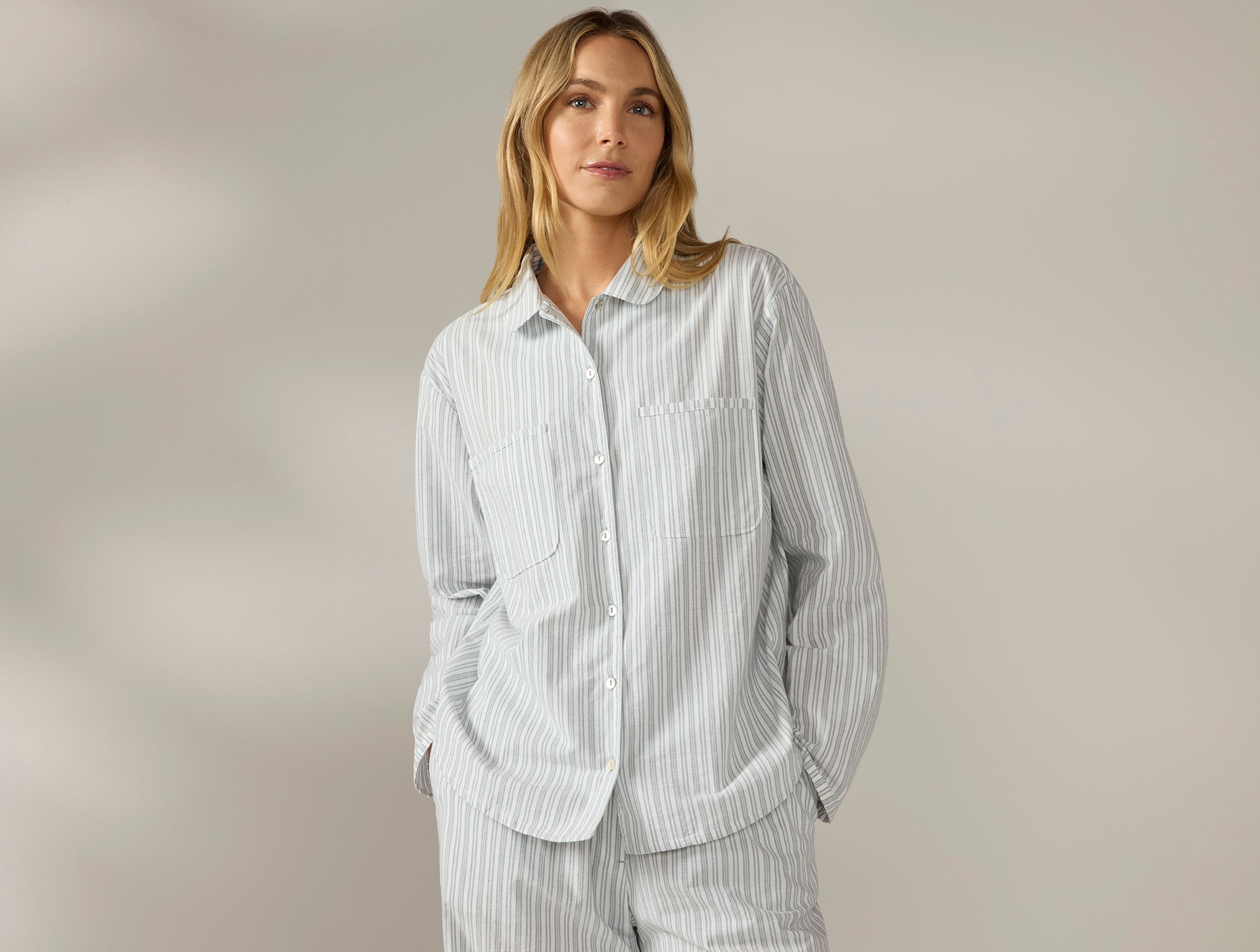  Women's Isla Organic Cotton Long Sleeve Pajama Set、mySite、sugarbowlscore