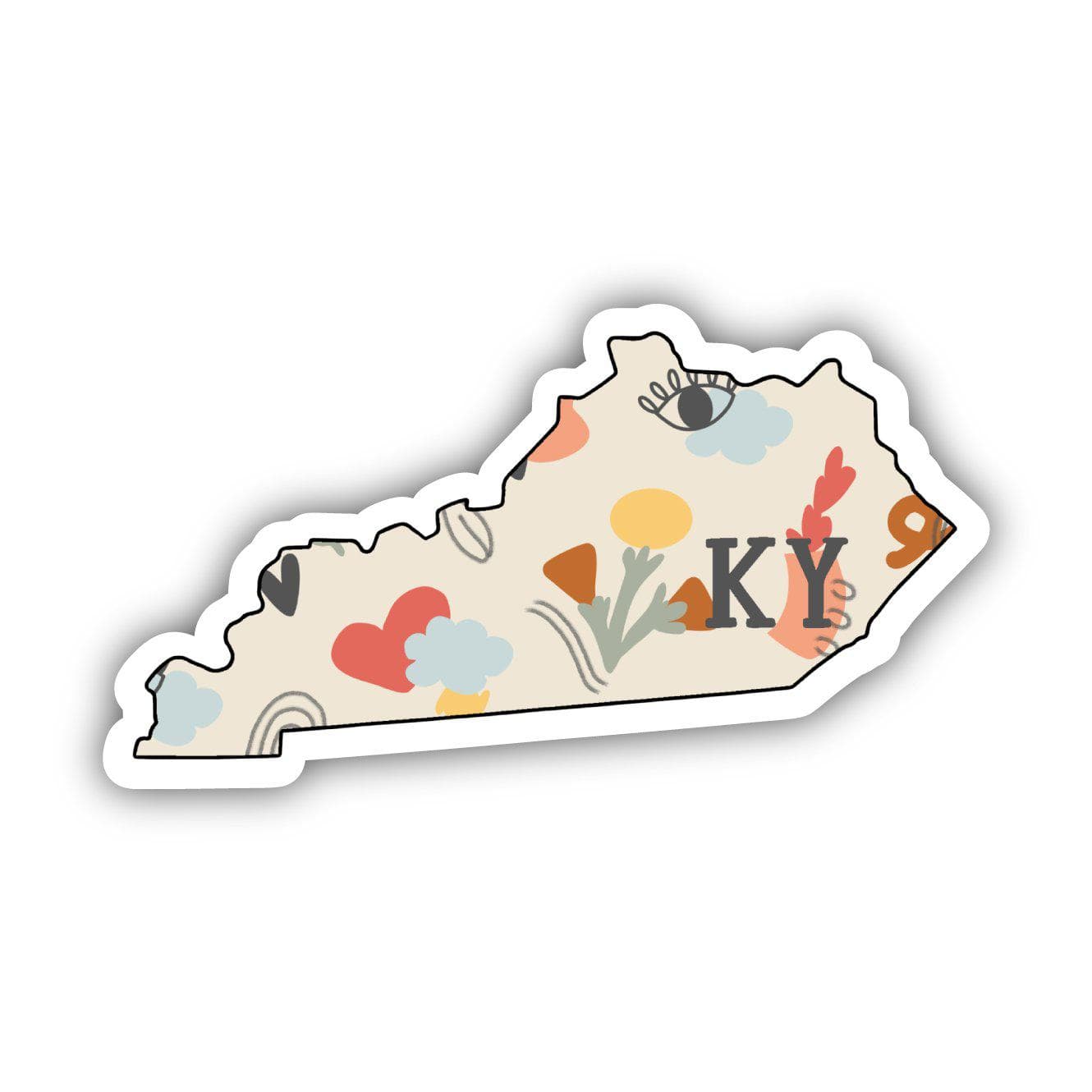  Kentucky Abstract Pattern Sticker、mySite、elrpsem3k