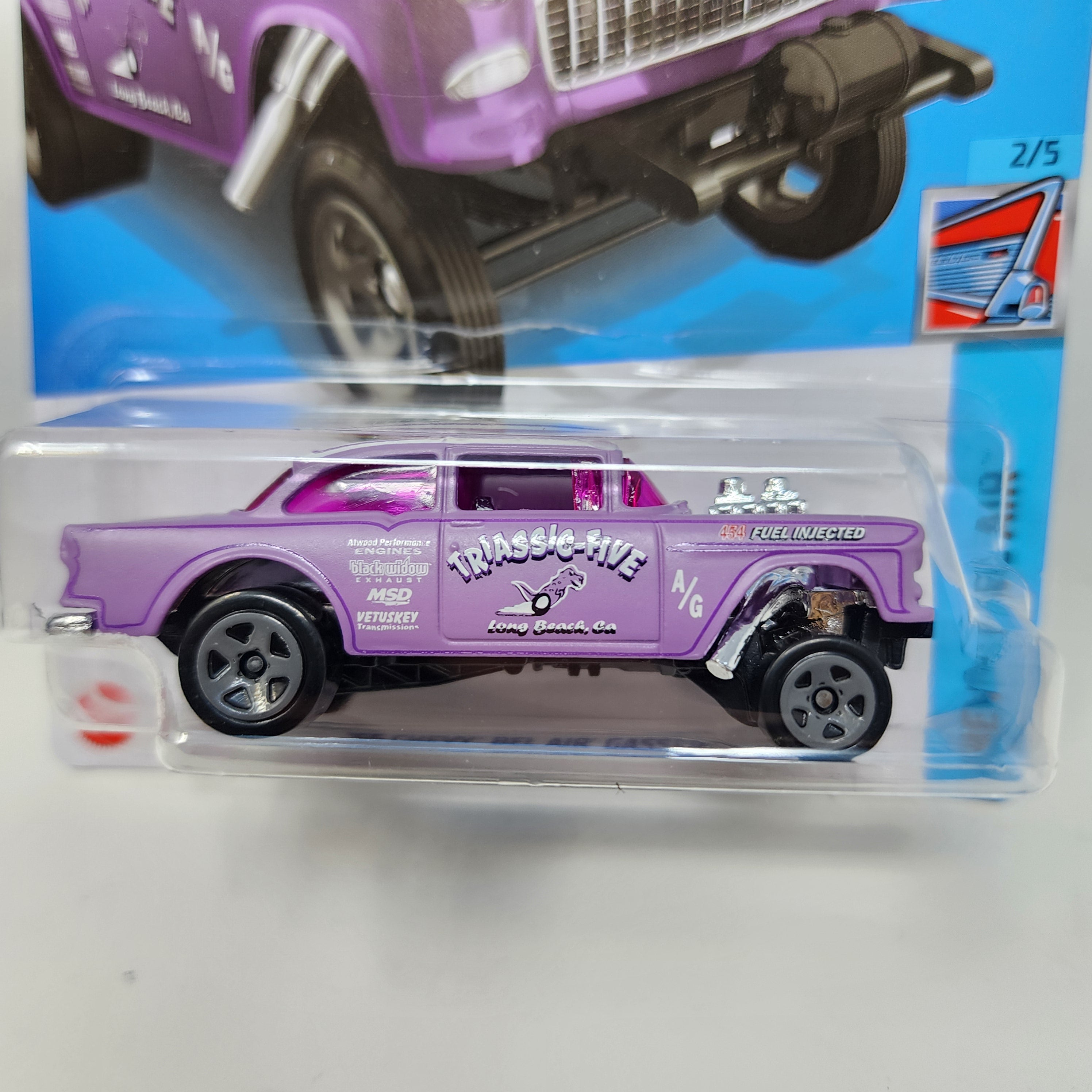 '55 Chevy Bel Air Gasser #43 * Purple * 2022 Hot Wheels Basic、mySite、hgirdovlk