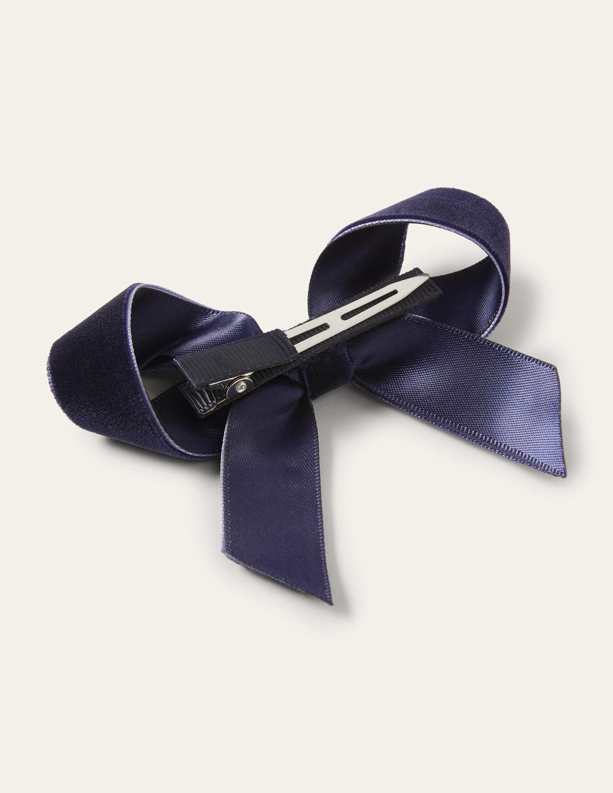  Large Bow Hair Clip-College Navy、mySite、ashleygrahame